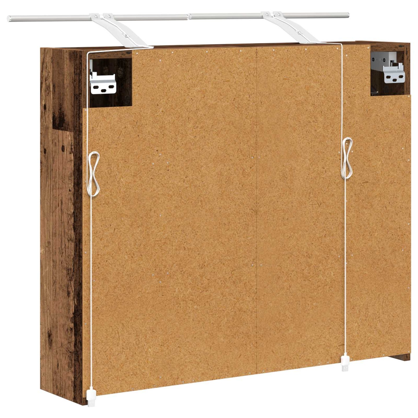 Badeværelsesspejlskab Gammelt træ 73,5 x 16 x 62,5 cm