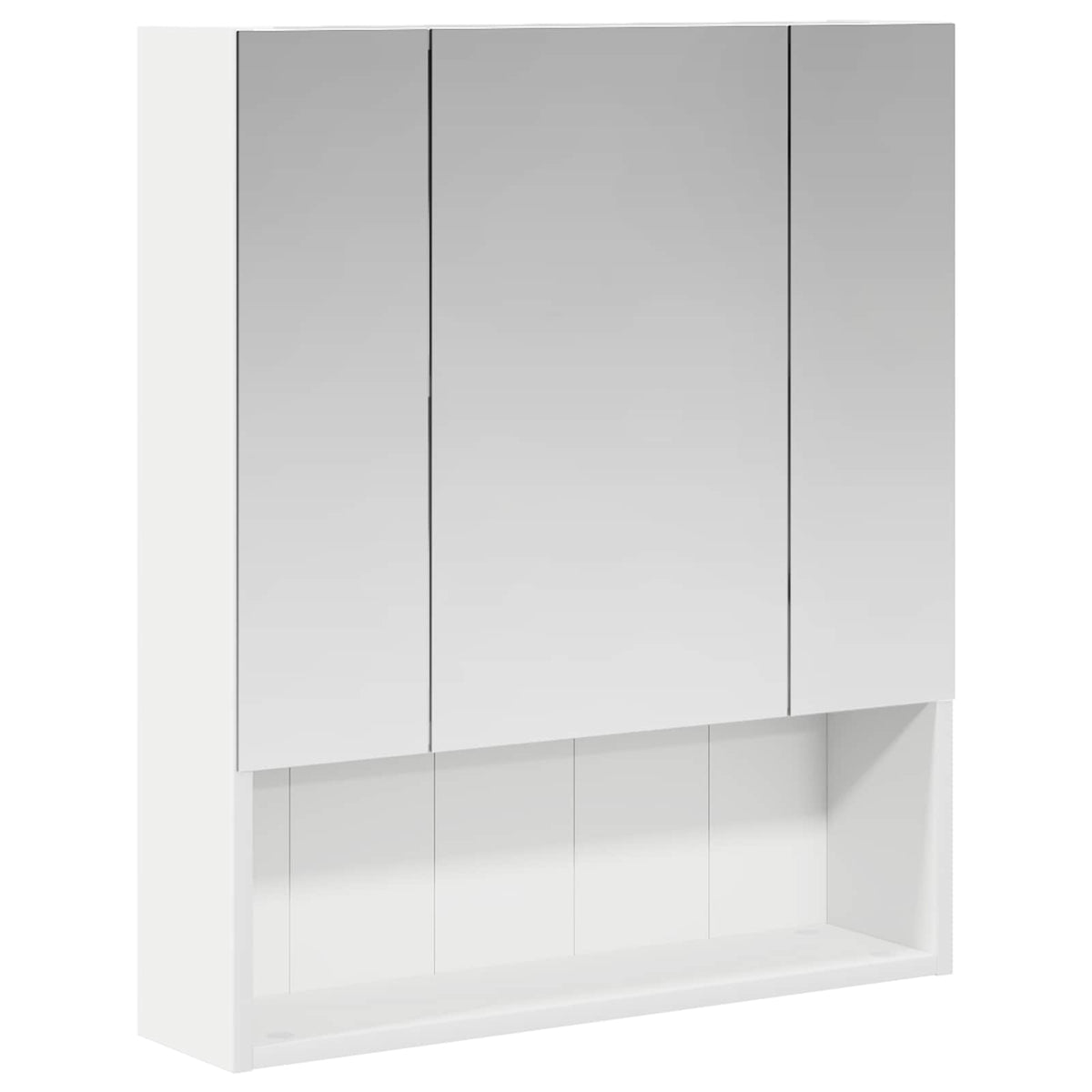 Badeværelsesspejlskab Hvid 60 x 14.5 x 70 cm Konstrueret træ