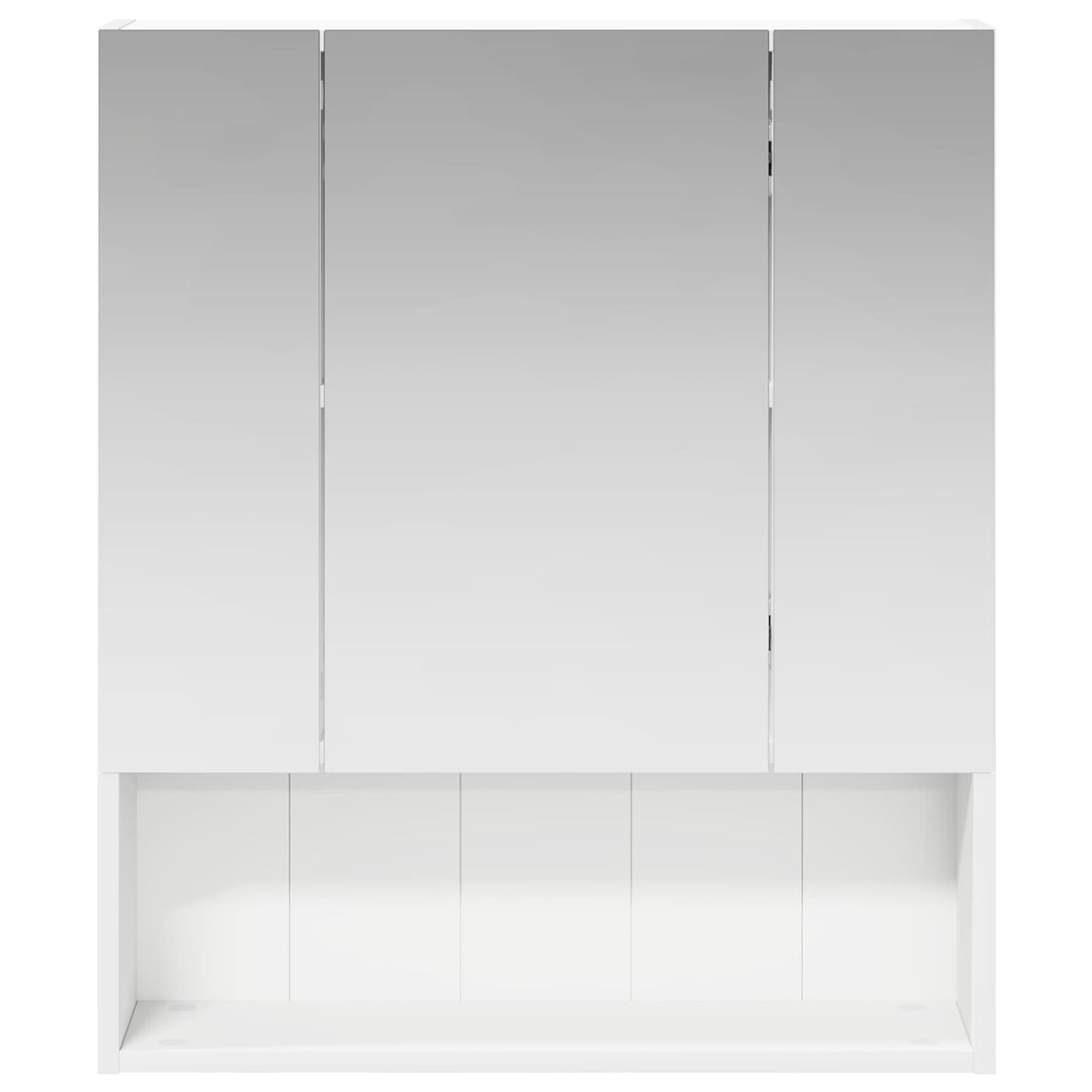 Badeværelsesspejlskab Hvid 60 x 14.5 x 70 cm Konstrueret træ