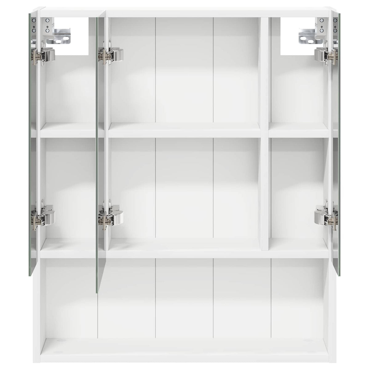 Badeværelsesspejlskab Hvid 60 x 14.5 x 70 cm Konstrueret træ