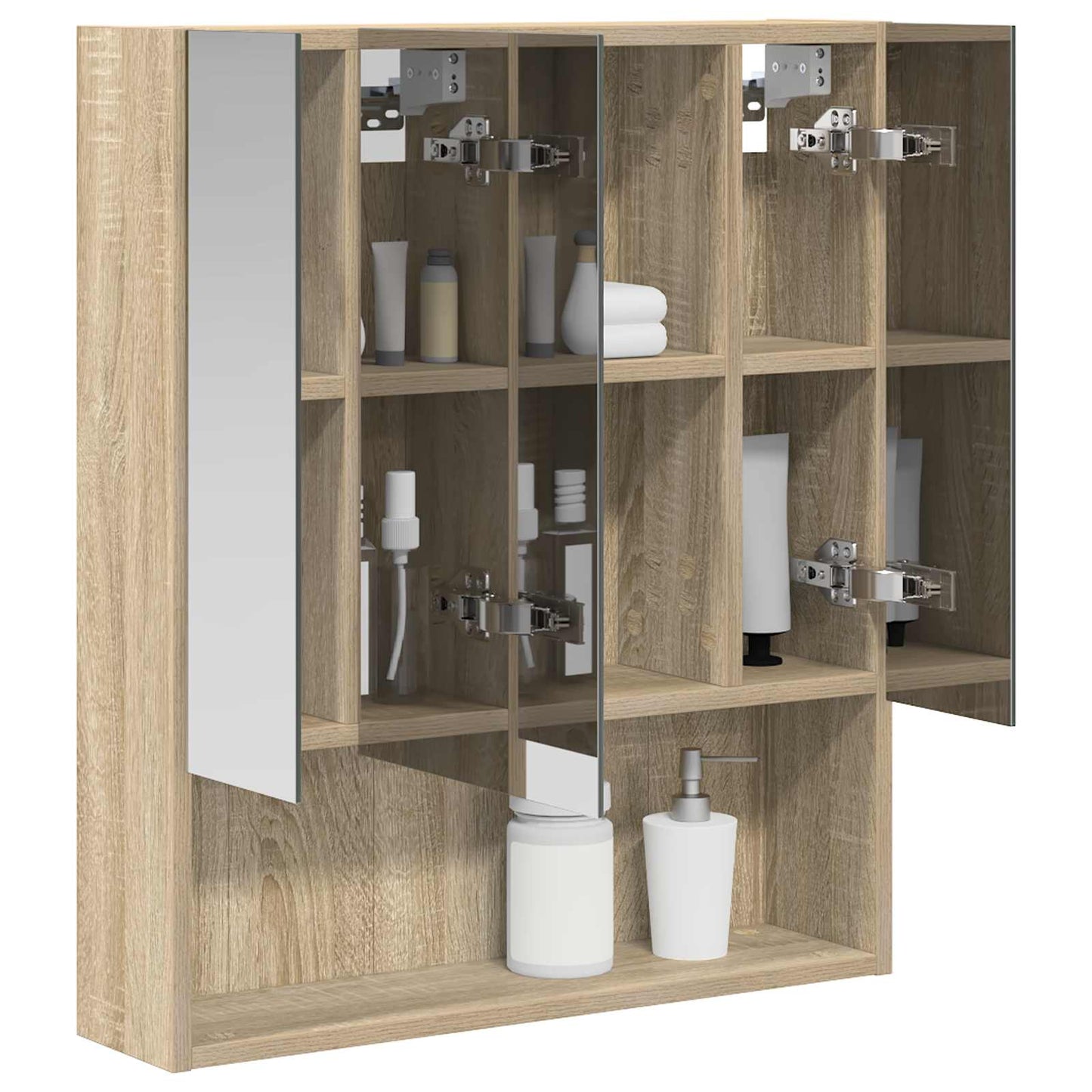 Badeværelsesspejlskab Sonoma eg 60 x 14.5 x 70 cm