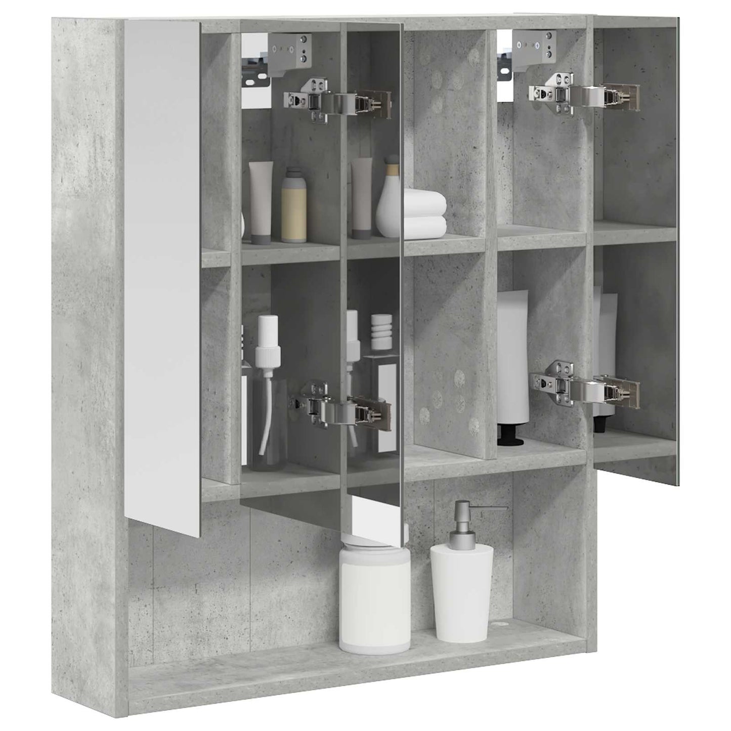Badeværelsesspejlskab Beton Grå 60 x 14.5 x 70 cm