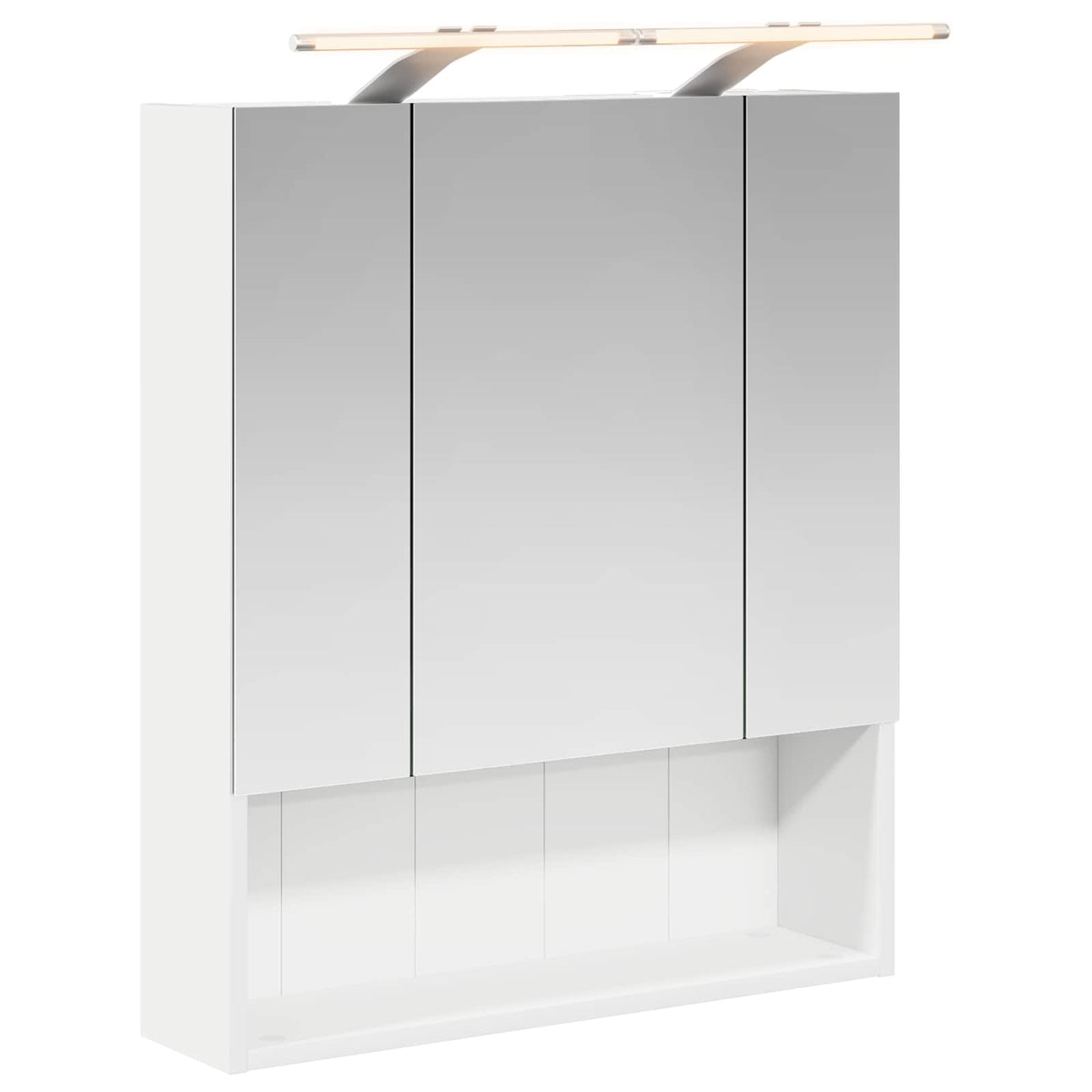 Badeværelsesspejlskab Hvid 60 x 14.5 x 70 cm Konstrueret træ