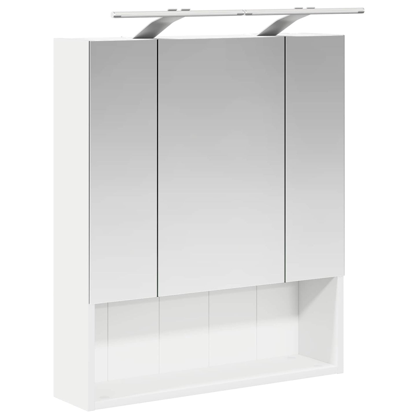 Badeværelsesspejlskab Hvid 60 x 14.5 x 70 cm Konstrueret træ