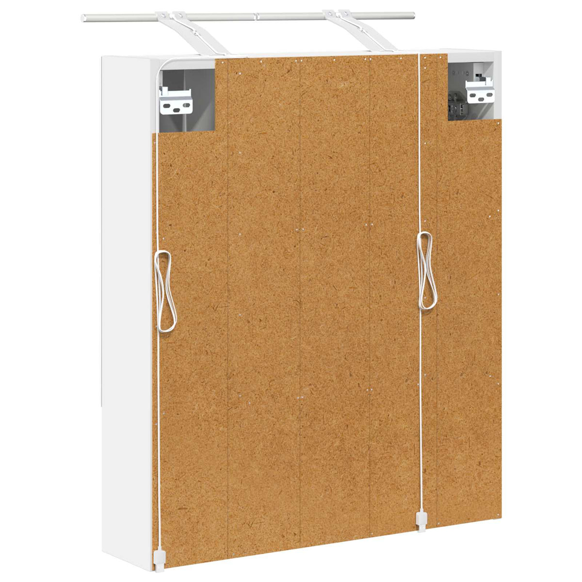 Badeværelsesspejlskab Hvid 60 x 14.5 x 70 cm Konstrueret træ