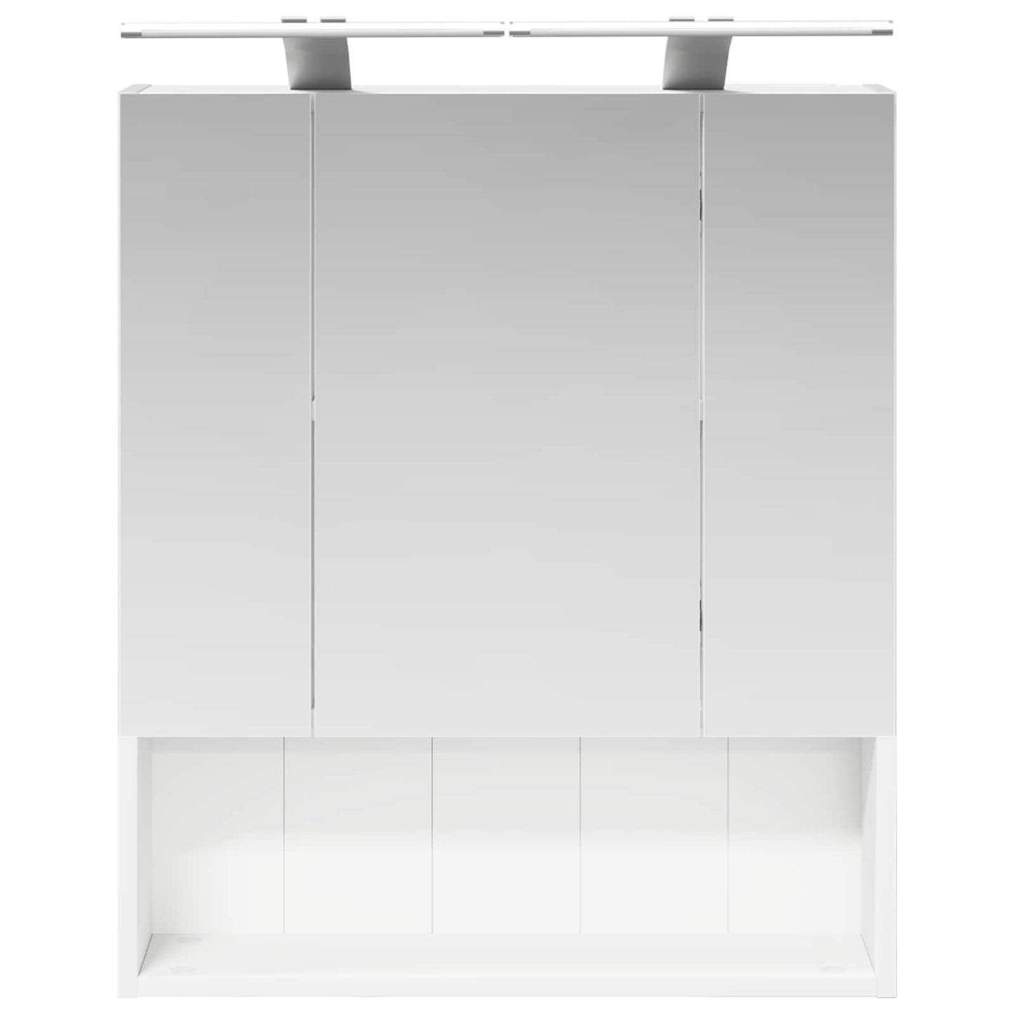 Badeværelsesspejlskab Hvid 60 x 14.5 x 70 cm Konstrueret træ