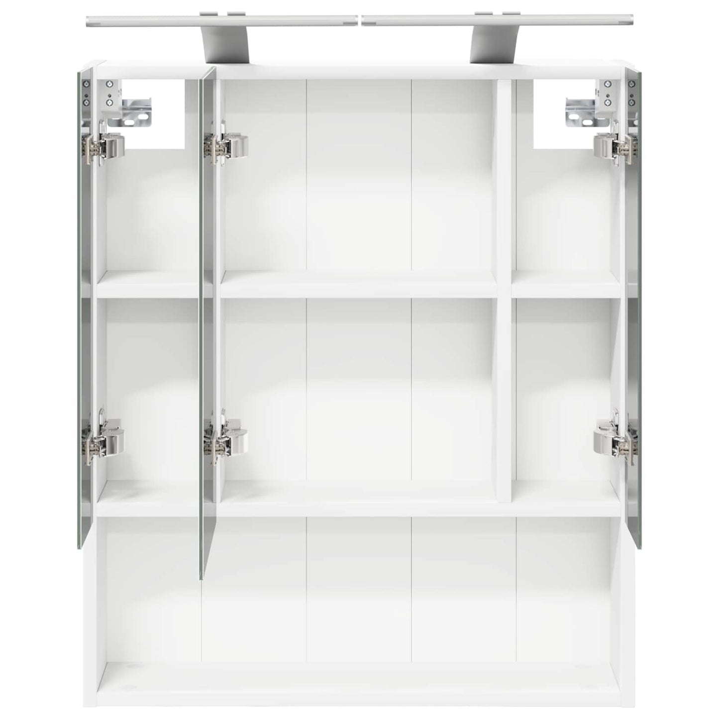 Badeværelsesspejlskab Hvid 60 x 14.5 x 70 cm Konstrueret træ