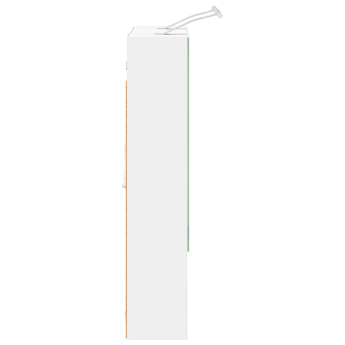 Badeværelsesspejlskab Hvid 60 x 14.5 x 70 cm Konstrueret træ