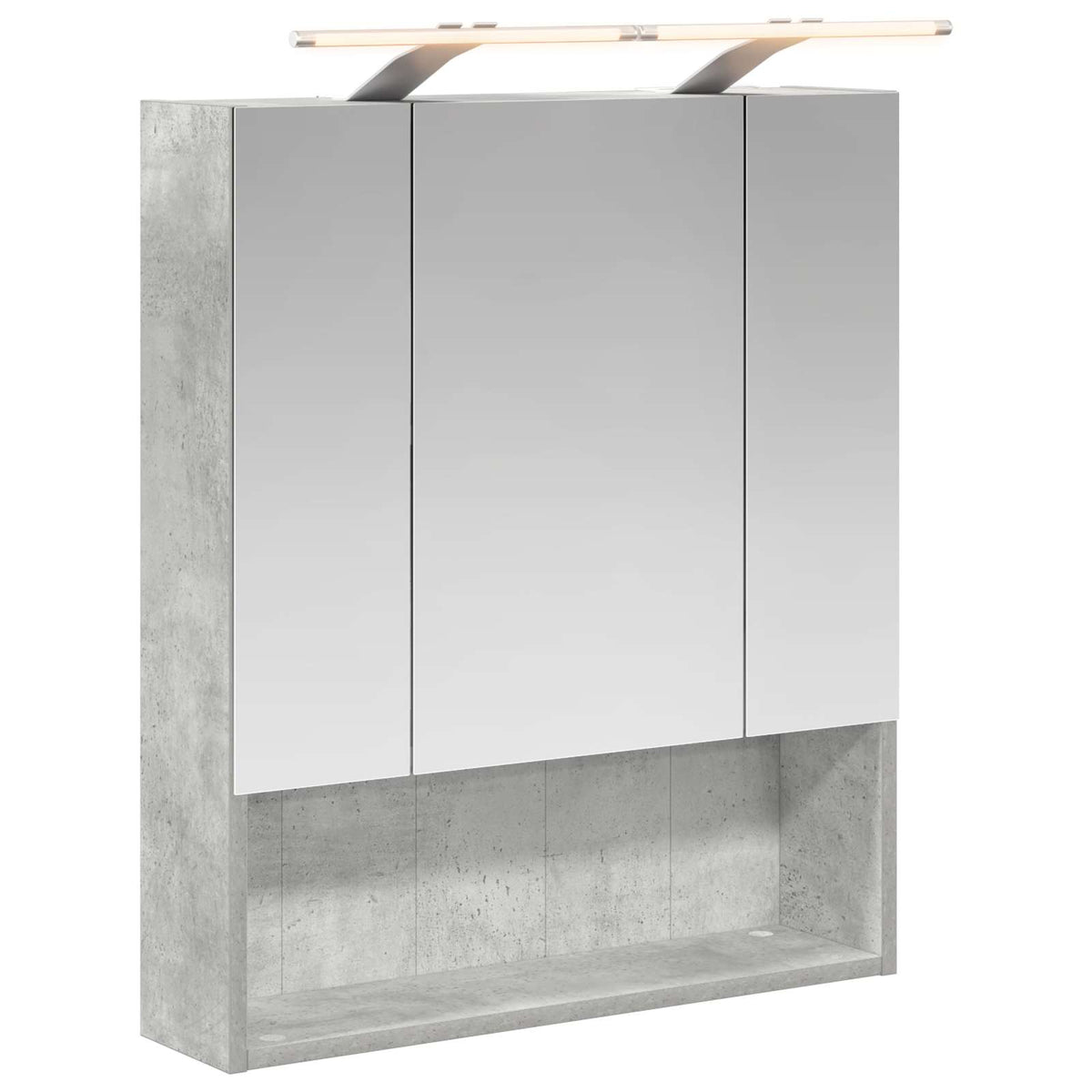Badeværelsesspejlskab Beton Grå 60 x 14.5 x 70 cm