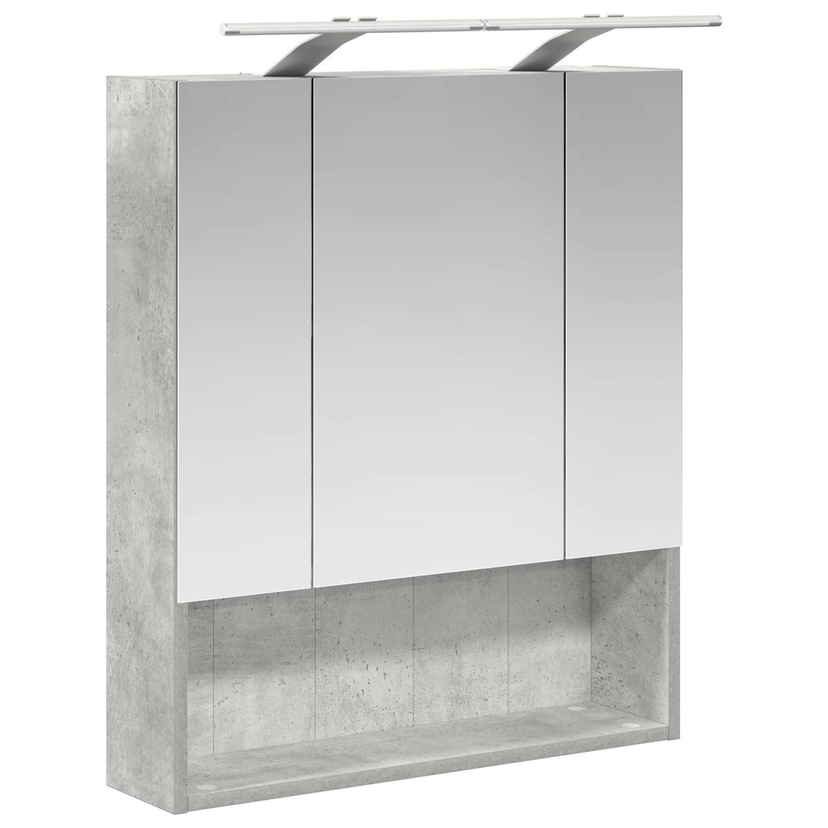 Badeværelsesspejlskab Beton Grå 60 x 14.5 x 70 cm