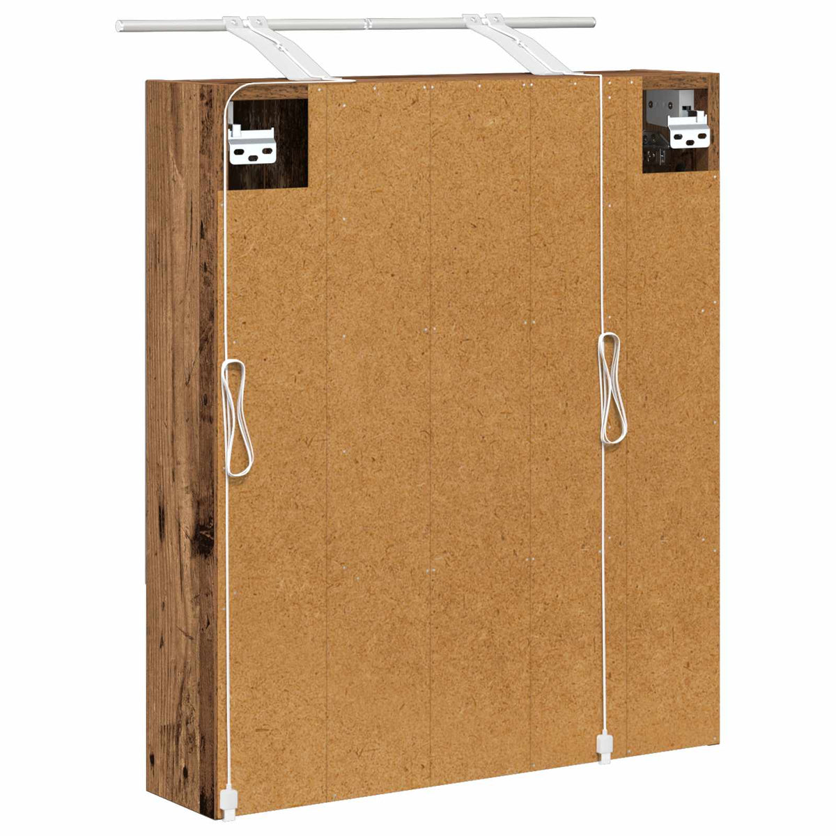 Badeværelsesspejlskab Gammelt træ 60 x 14.5 x 70 cm