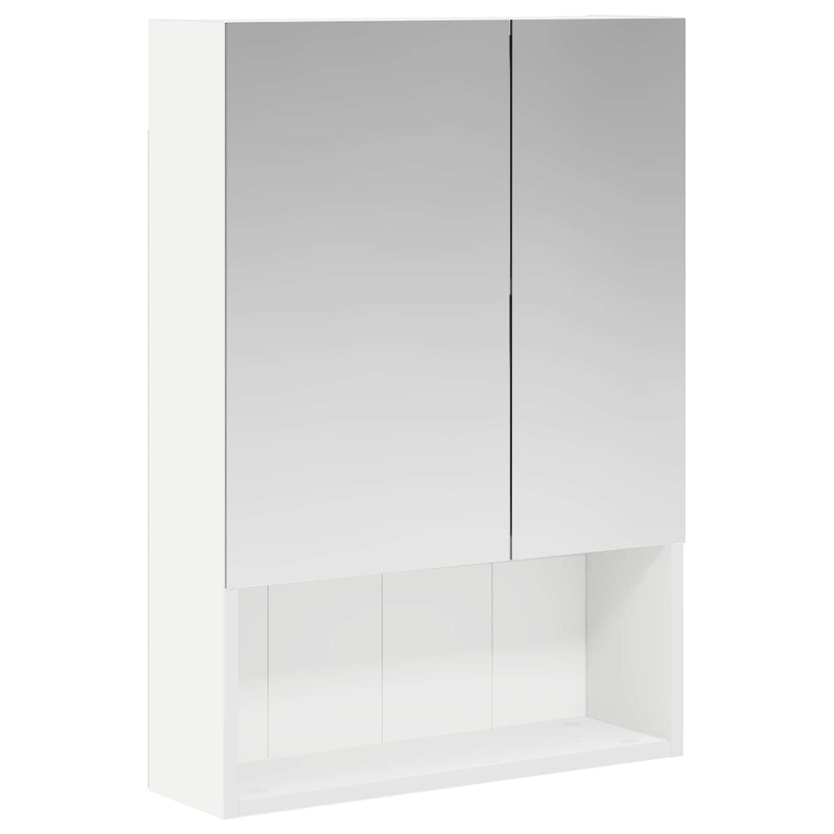 Badeværelsesspejlskab Hvid 50 x 14,5 x 70 cm Konstrueret træ