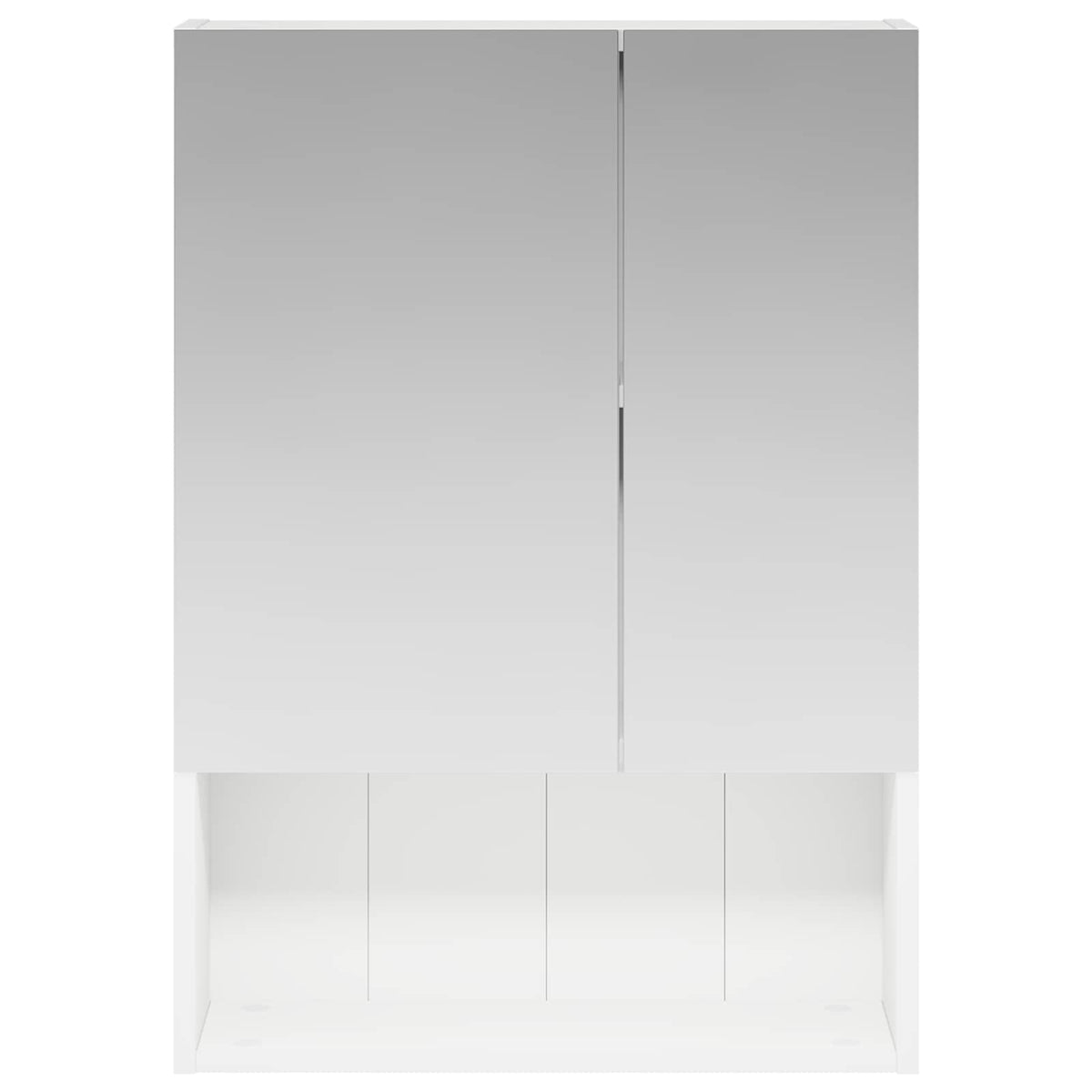 Badeværelsesspejlskab Hvid 50 x 14,5 x 70 cm Konstrueret træ