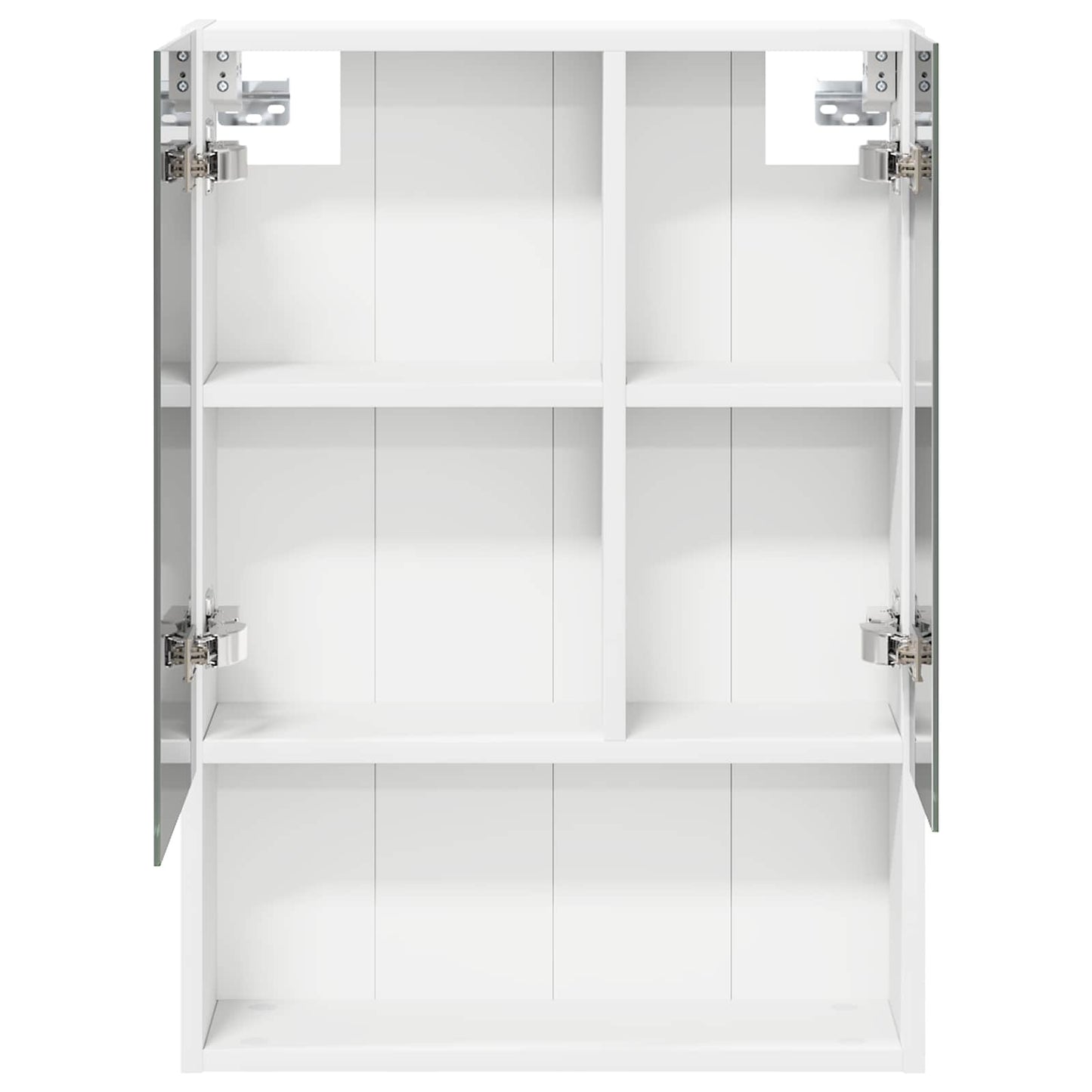 Badeværelsesspejlskab Hvid 50 x 14,5 x 70 cm Konstrueret træ
