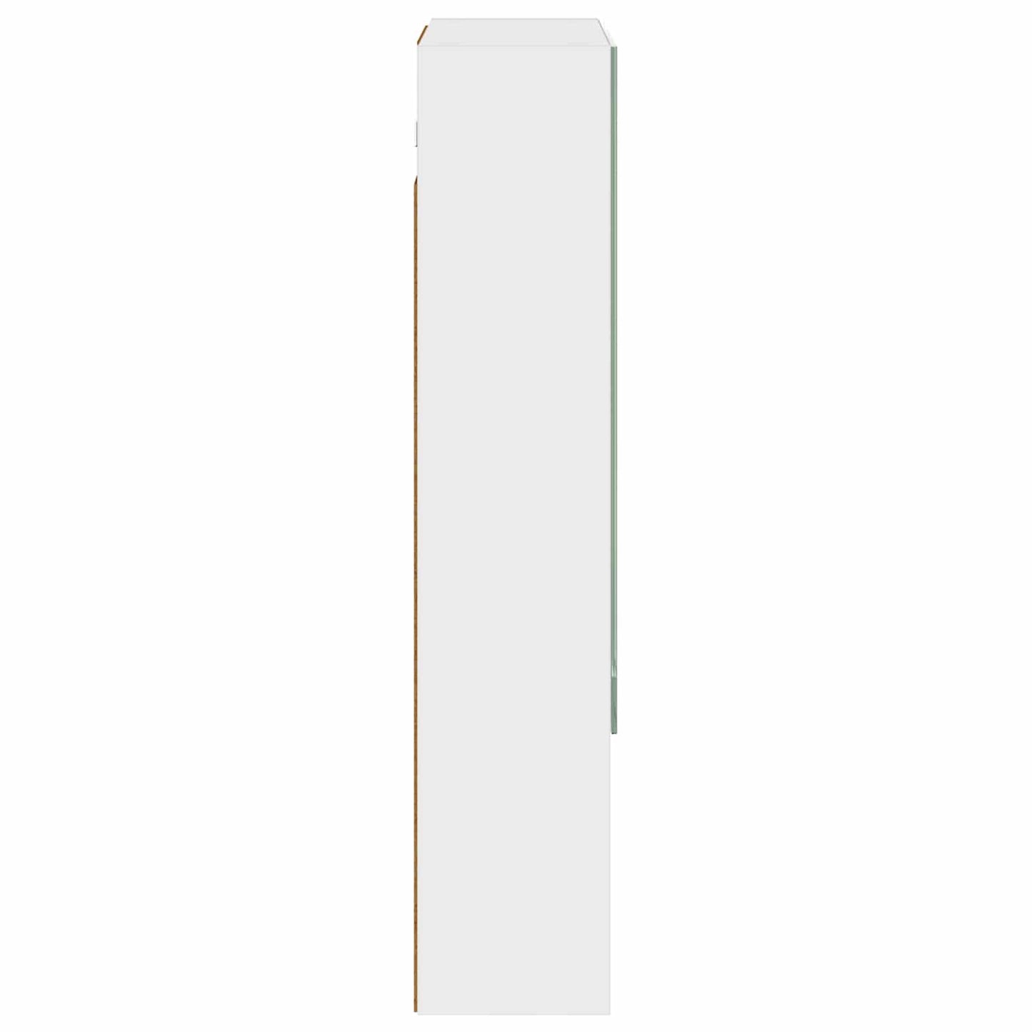 Badeværelsesspejlskab Hvid 50 x 14,5 x 70 cm Konstrueret træ