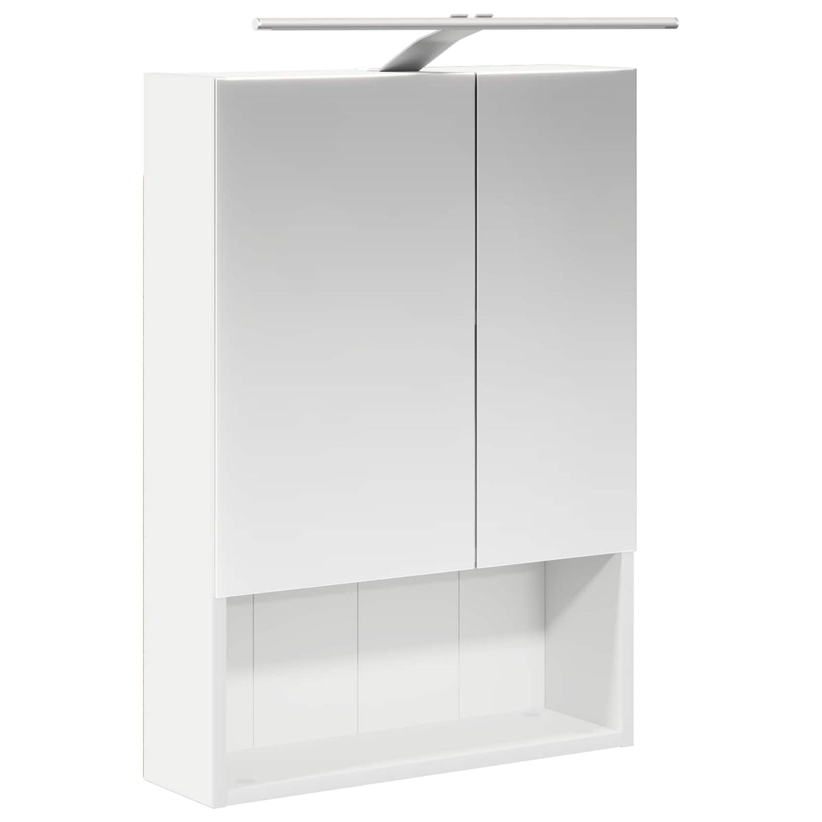 Badeværelsesspejlskab Hvid 50 x 14,5 x 70 cm Konstrueret træ