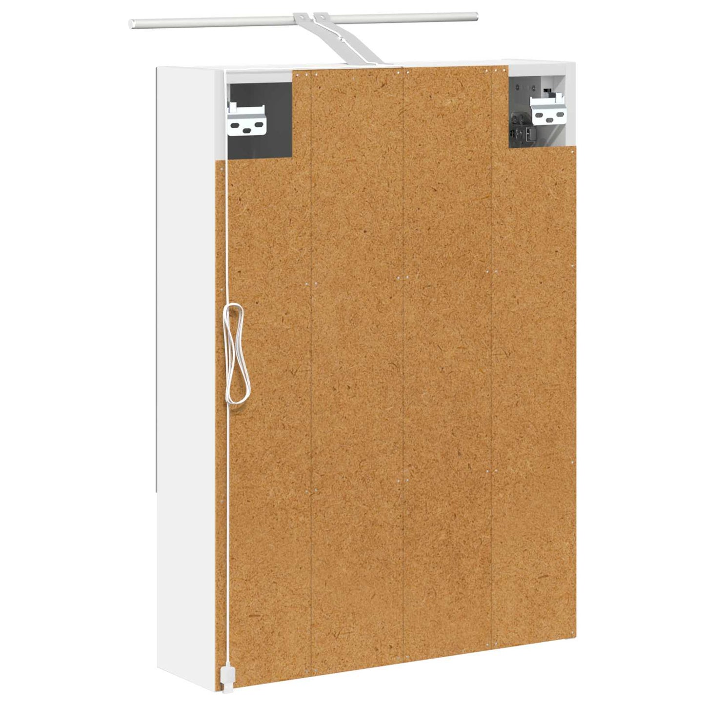 Badeværelsesspejlskab Hvid 50 x 14,5 x 70 cm Konstrueret træ