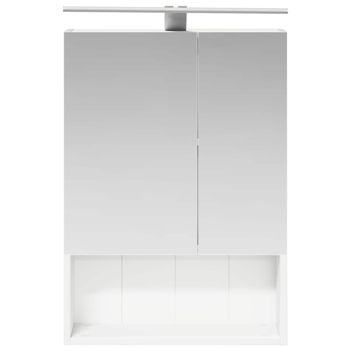 Badeværelsesspejlskab Hvid 50 x 14,5 x 70 cm Konstrueret træ