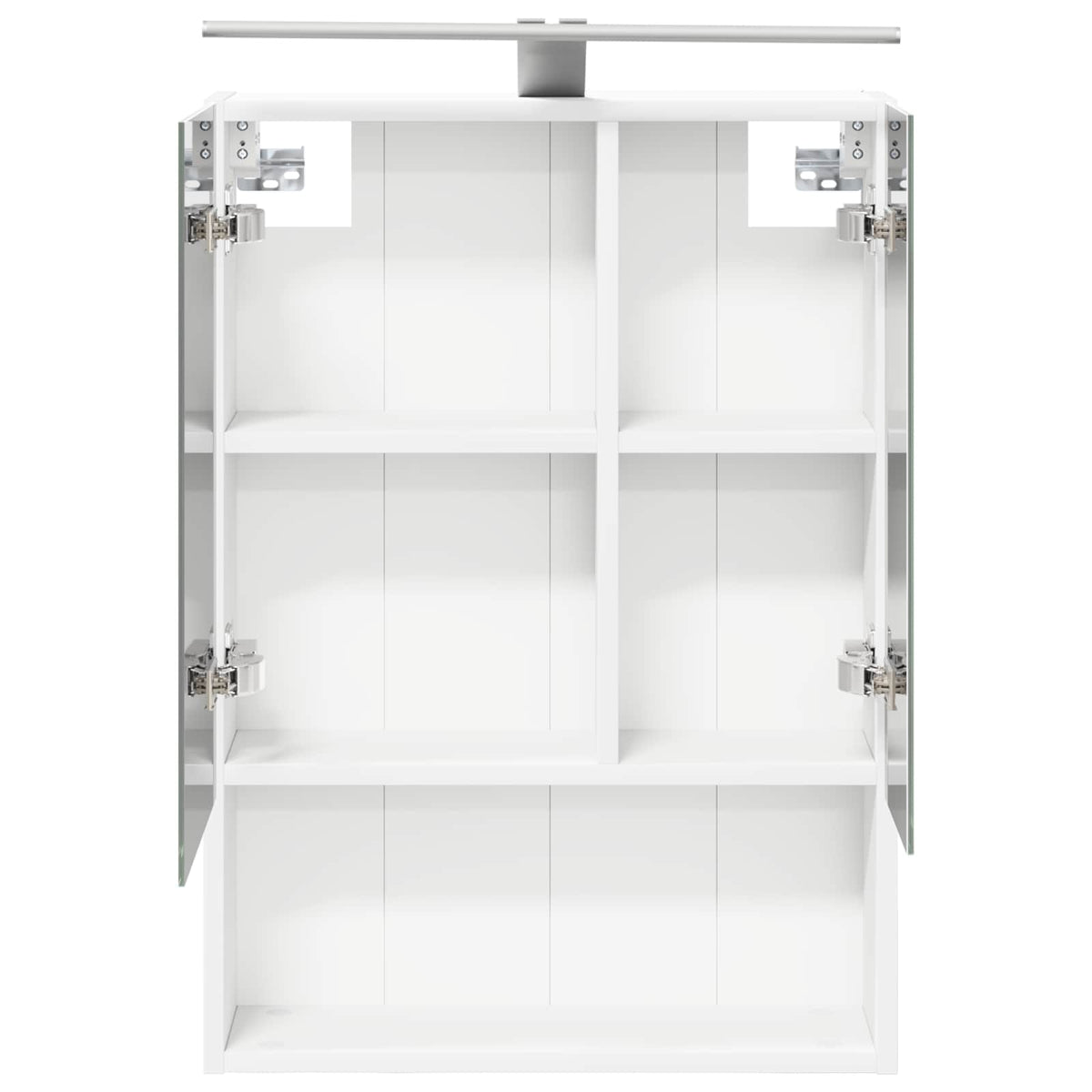 Badeværelsesspejlskab Hvid 50 x 14,5 x 70 cm Konstrueret træ