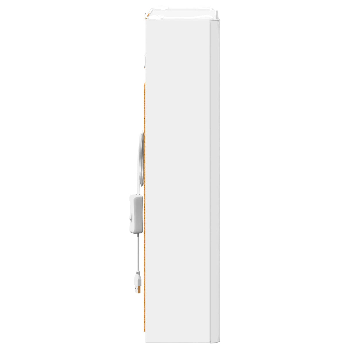 Badeværelsesspejlskab Hvid 33 x 11,5 x 50 cm Konstrueret træ