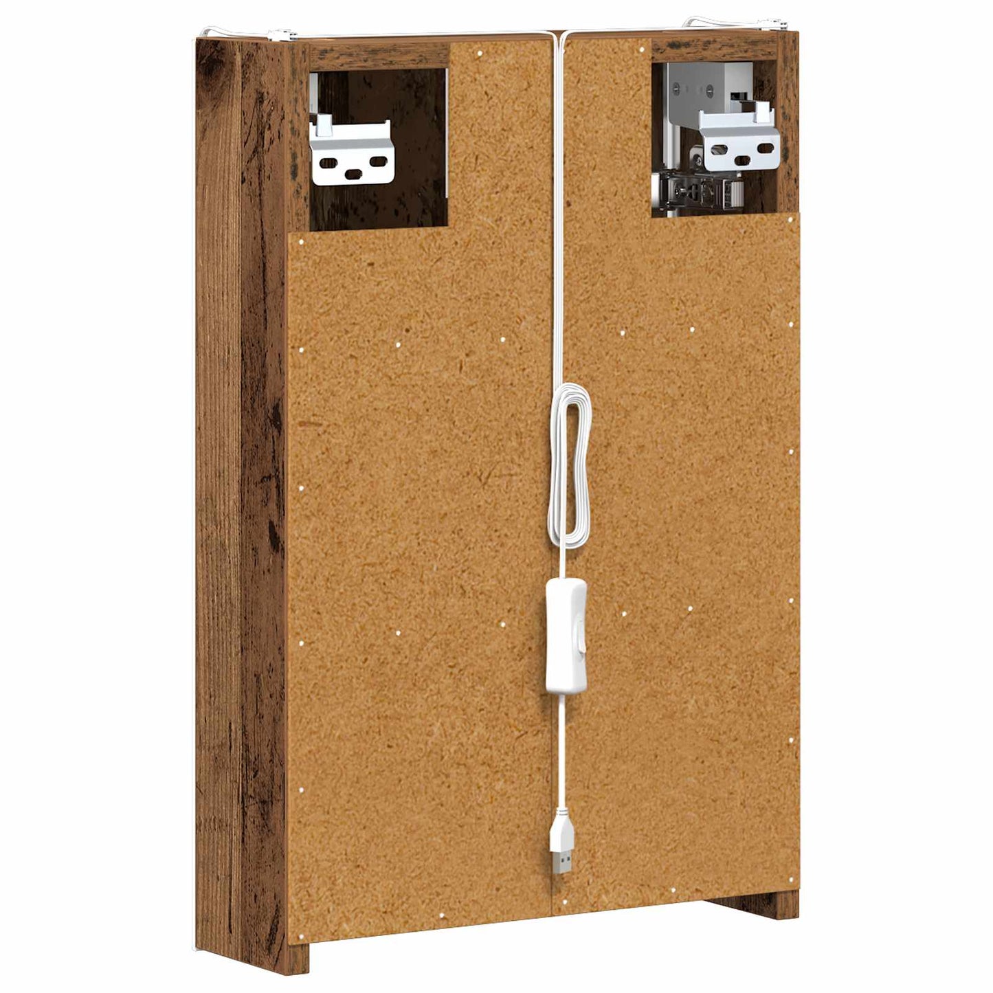 Badeværelsesspejlskab Gammelt træ 33 x 11,5 x 50 cm