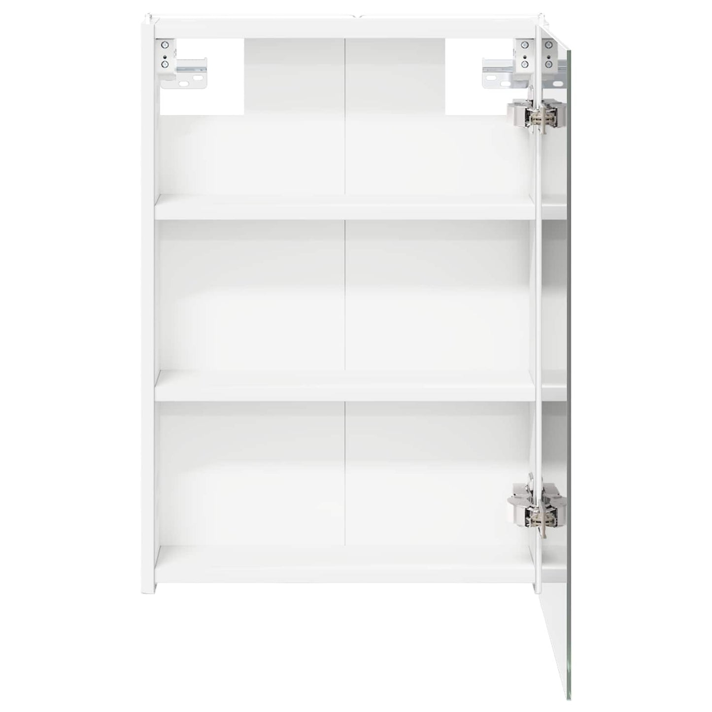 Badeværelsesspejlskab Hvid 43 x 11,5 x 60,5 cm Konstrueret træ