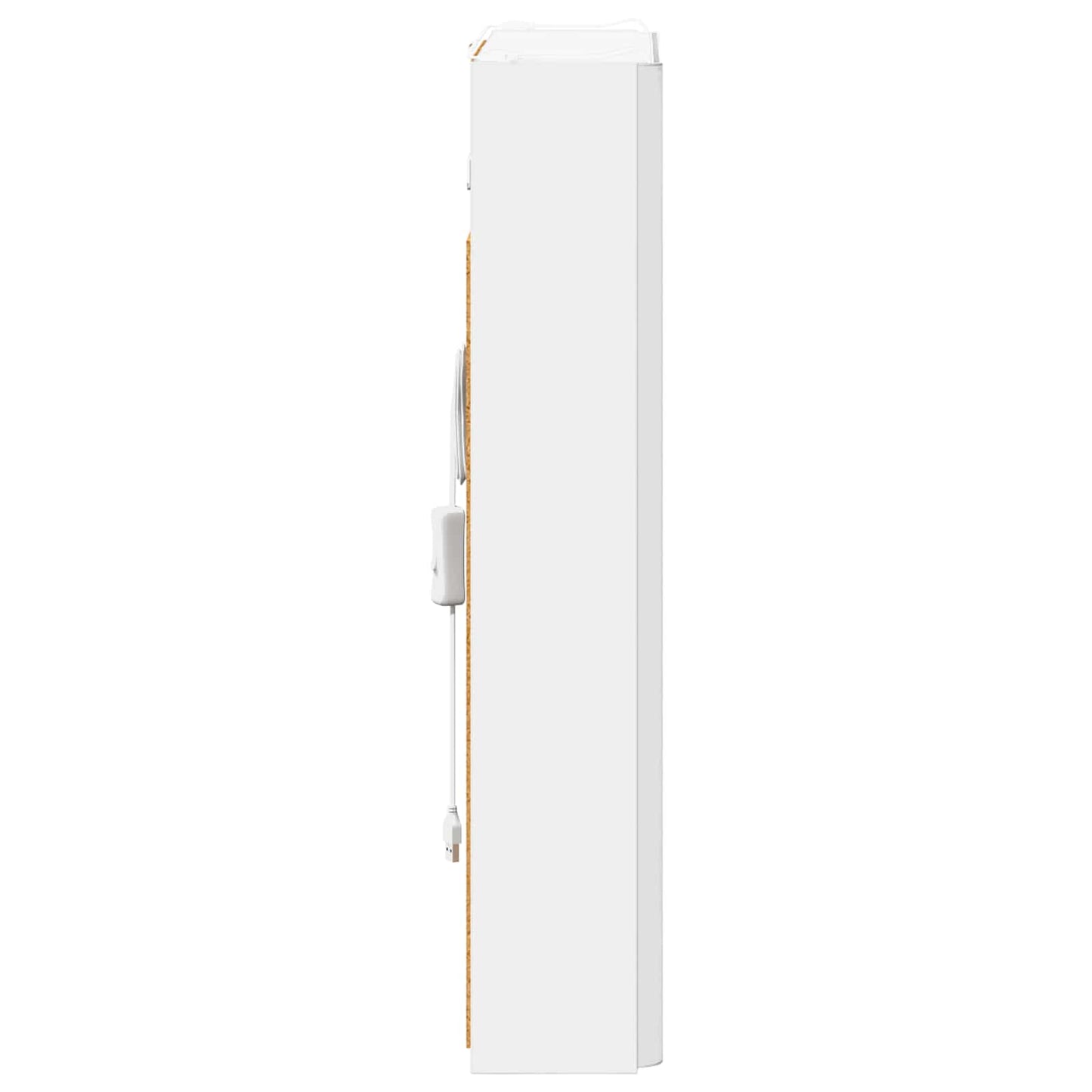 Badeværelsesspejlskab Hvid 43 x 11,5 x 60,5 cm Konstrueret træ