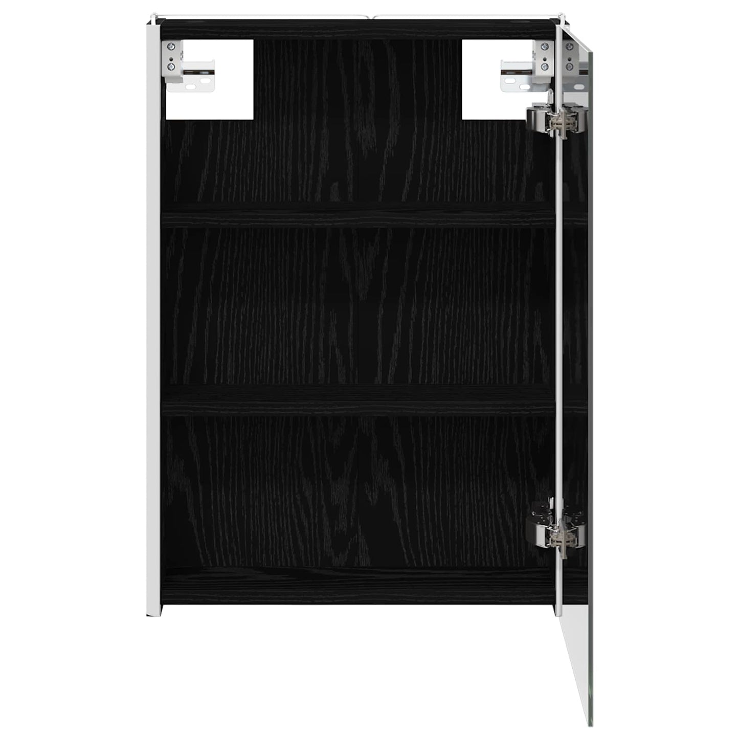 Badeværelsesspejlskab Sort eg 43 x 11,5 x 60,5 cm