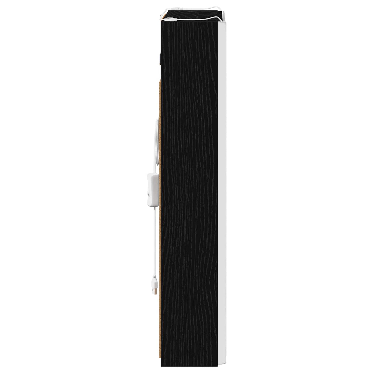 Badeværelsesspejlskab Sort eg 43 x 11,5 x 60,5 cm