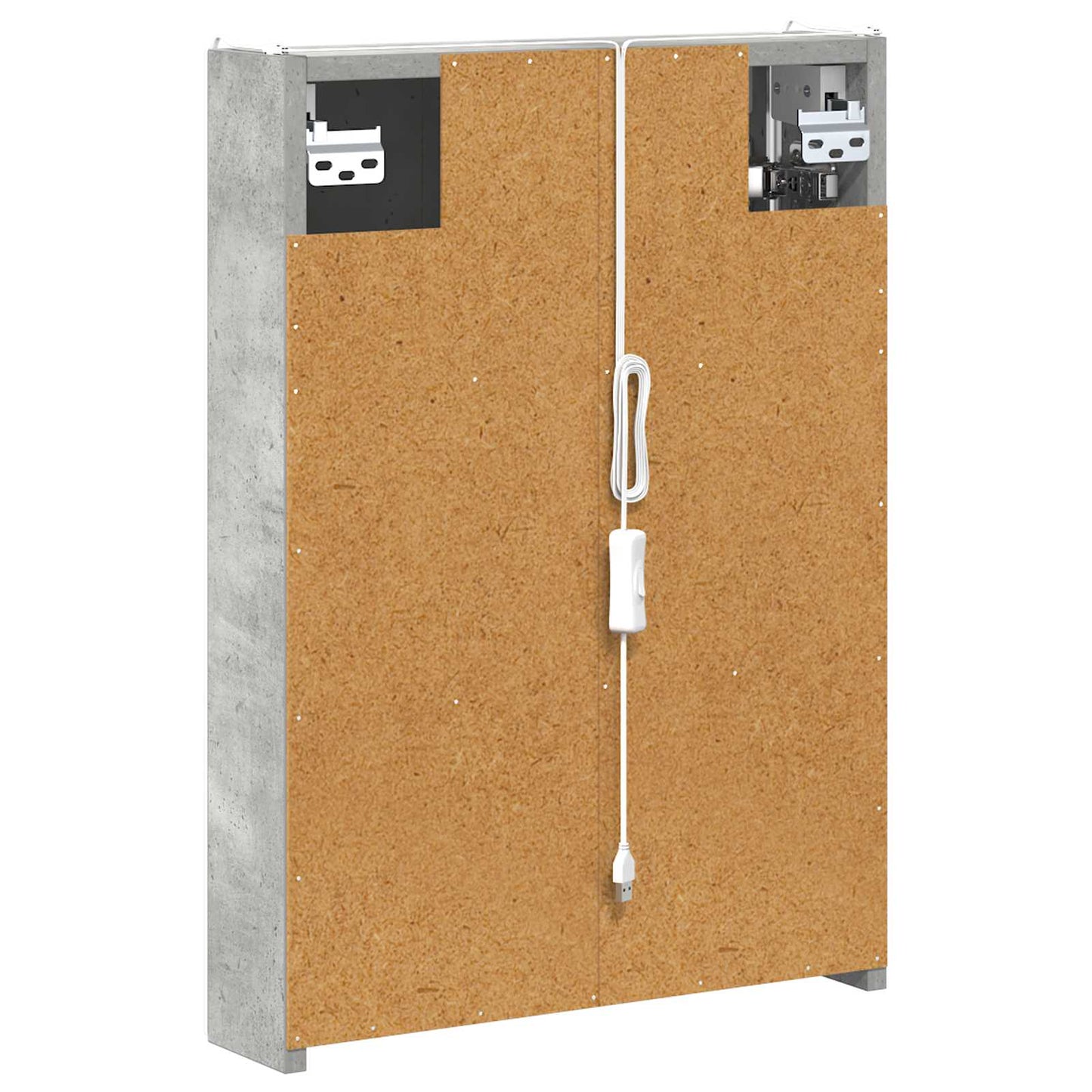 Badeværelsesspejlskab Beton Grå 43 x 11,5 x 60,5 cm