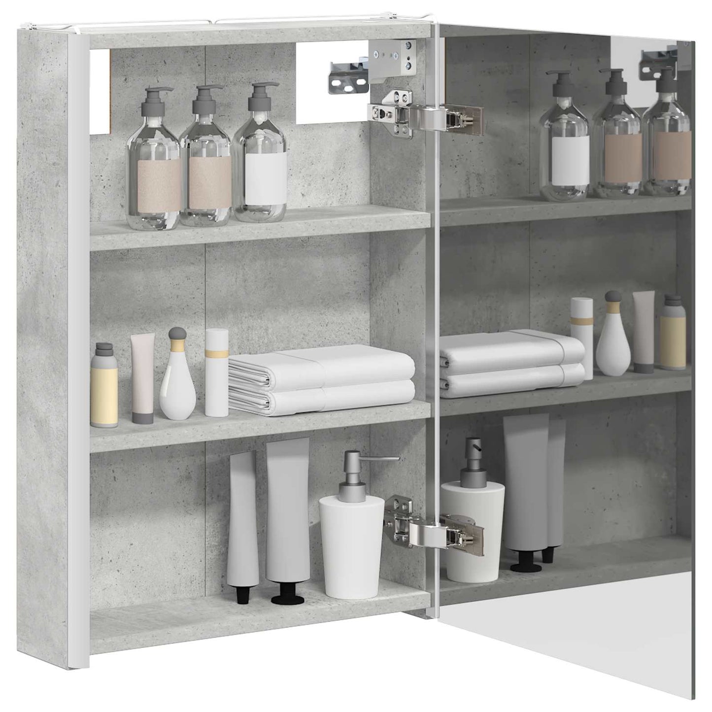 Badeværelsesspejlskab Beton Grå 43 x 11,5 x 60,5 cm