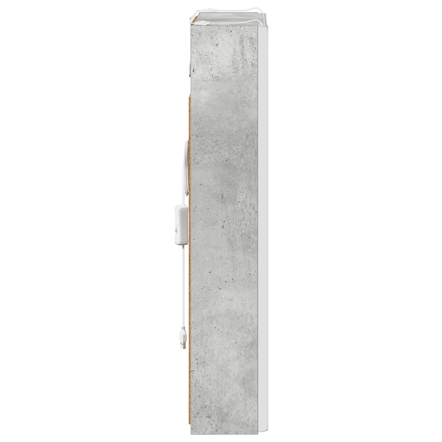 Badeværelsesspejlskab Beton Grå 43 x 11,5 x 60,5 cm