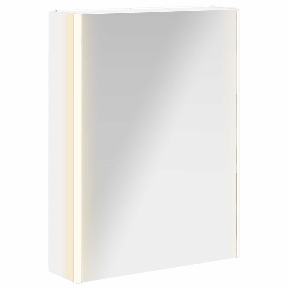 Badeværelsesspejlskab Hvid 53,5 x 15,5 x 70 cm Konstrueret træ