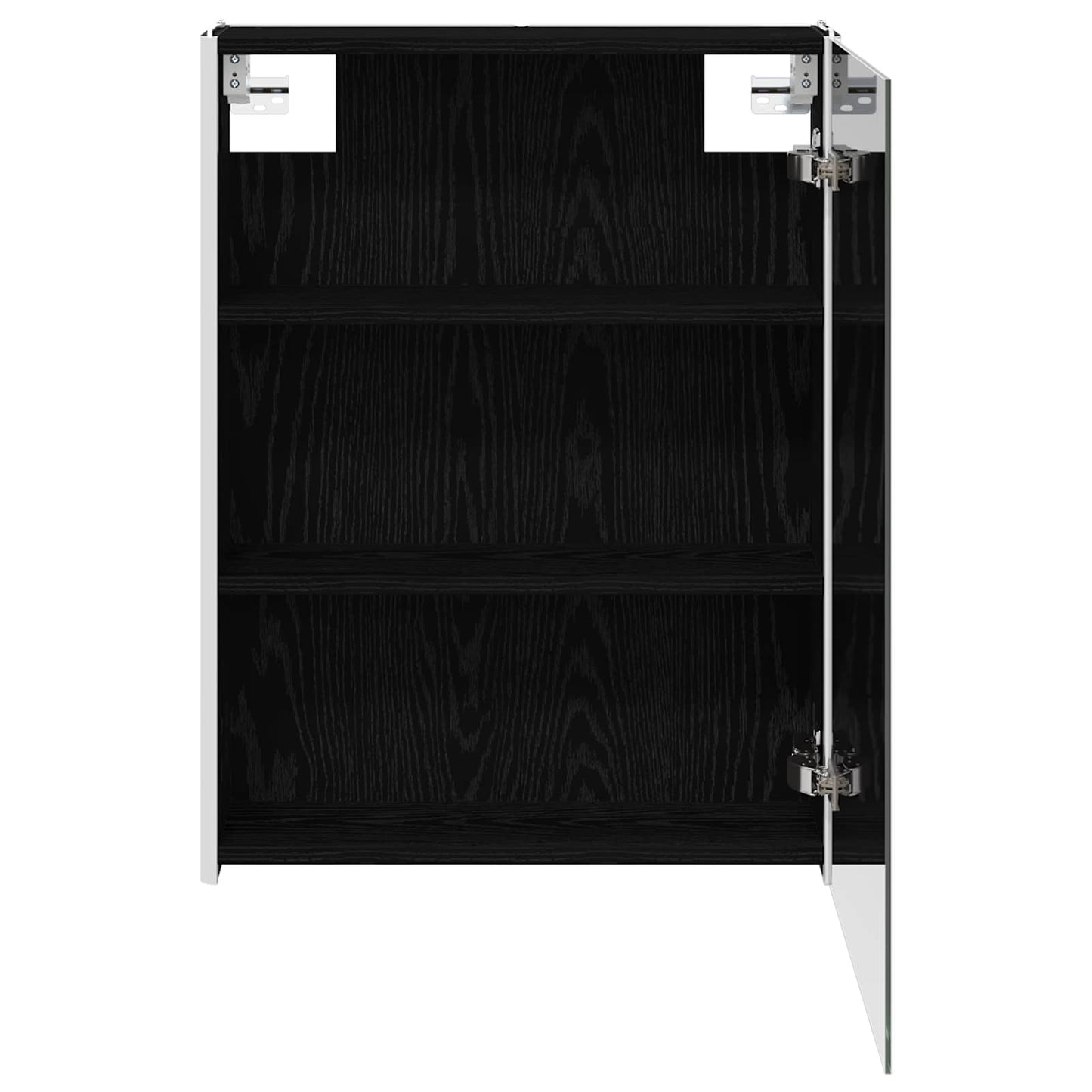 Badeværelsesspejlskab Sort eg 53,5 x 15,5 x 70 cm