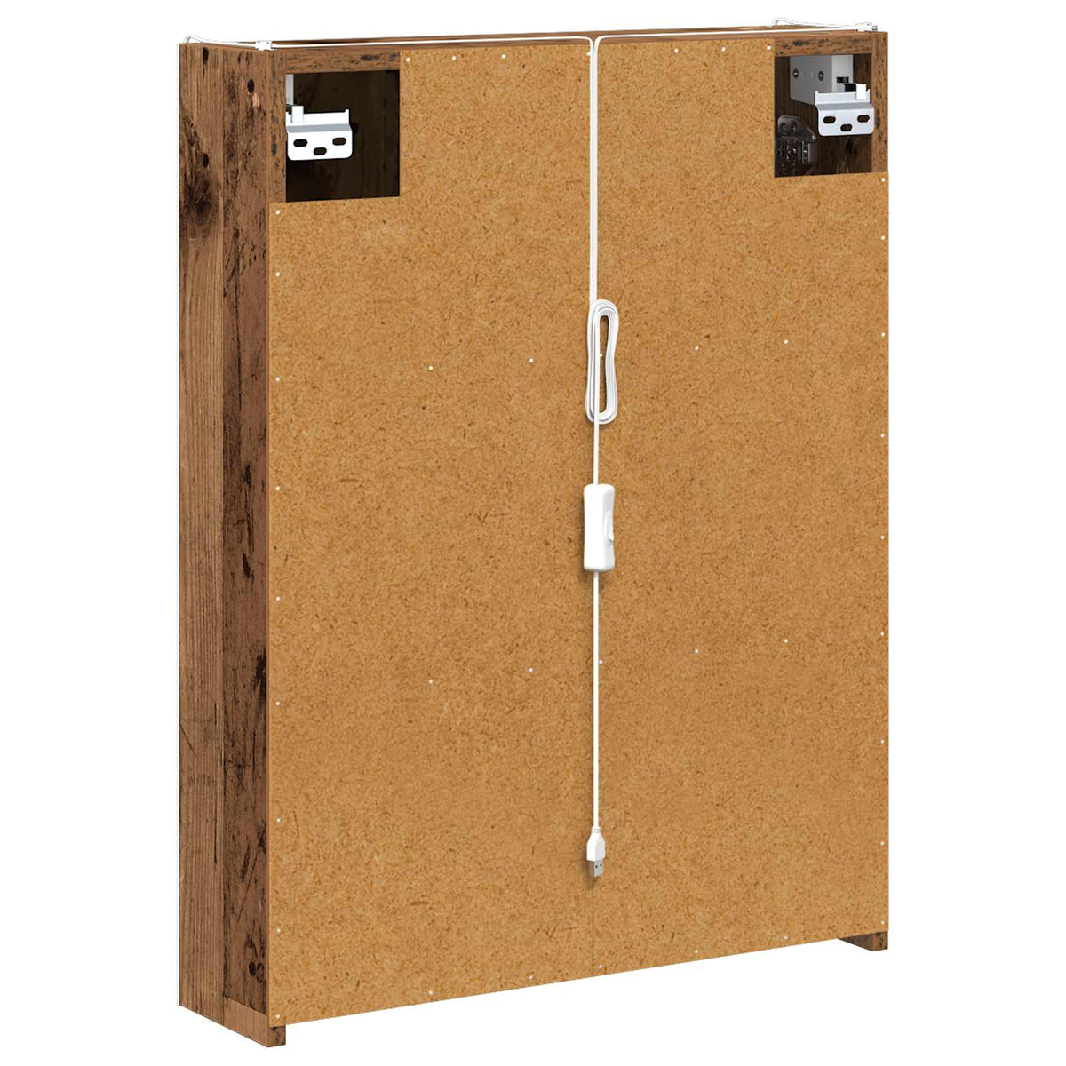 Badeværelsesspejlskab Gammelt træ 53,5 x 15,5 x 70 cm