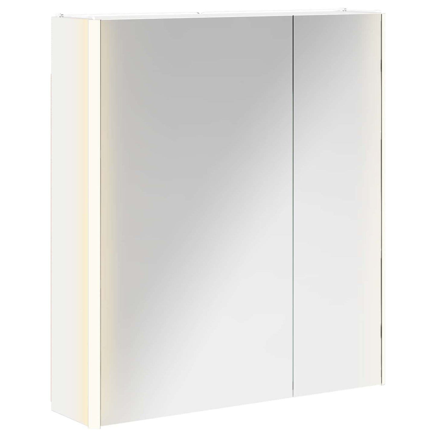 Badeværelsesspejlskab Hvid 63,5 x 15,5 x 70 cm Konstrueret træ