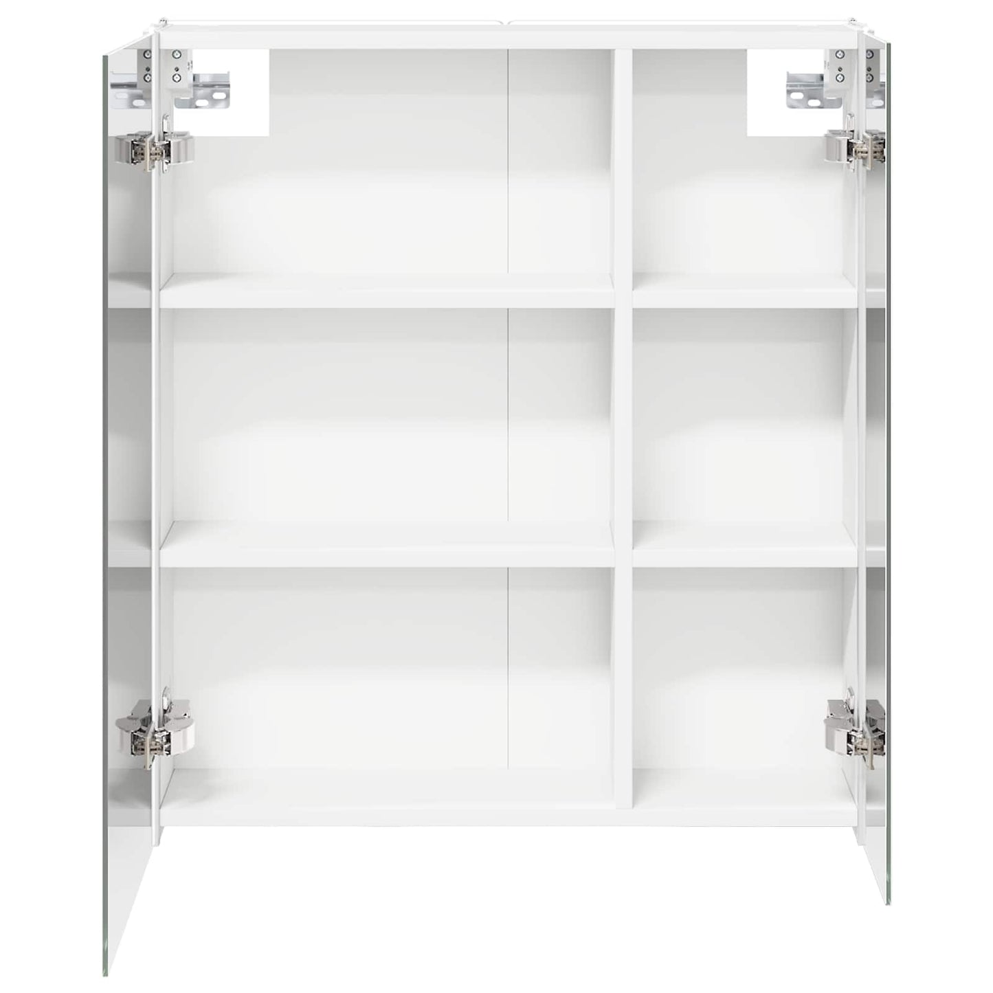 Badeværelsesspejlskab Hvid 63,5 x 15,5 x 70 cm Konstrueret træ