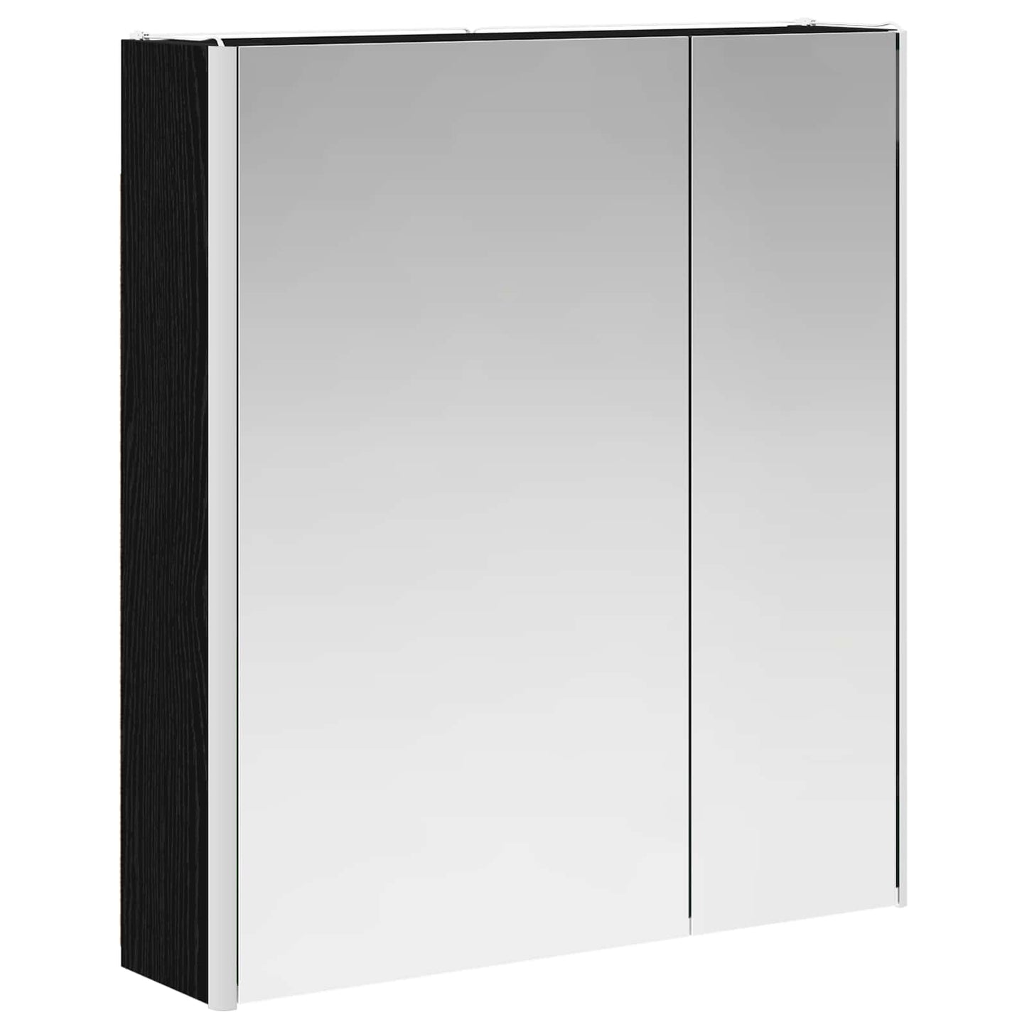 Badeværelsesspejlskab Sort eg 63,5 x 15,5 x 70 cm
