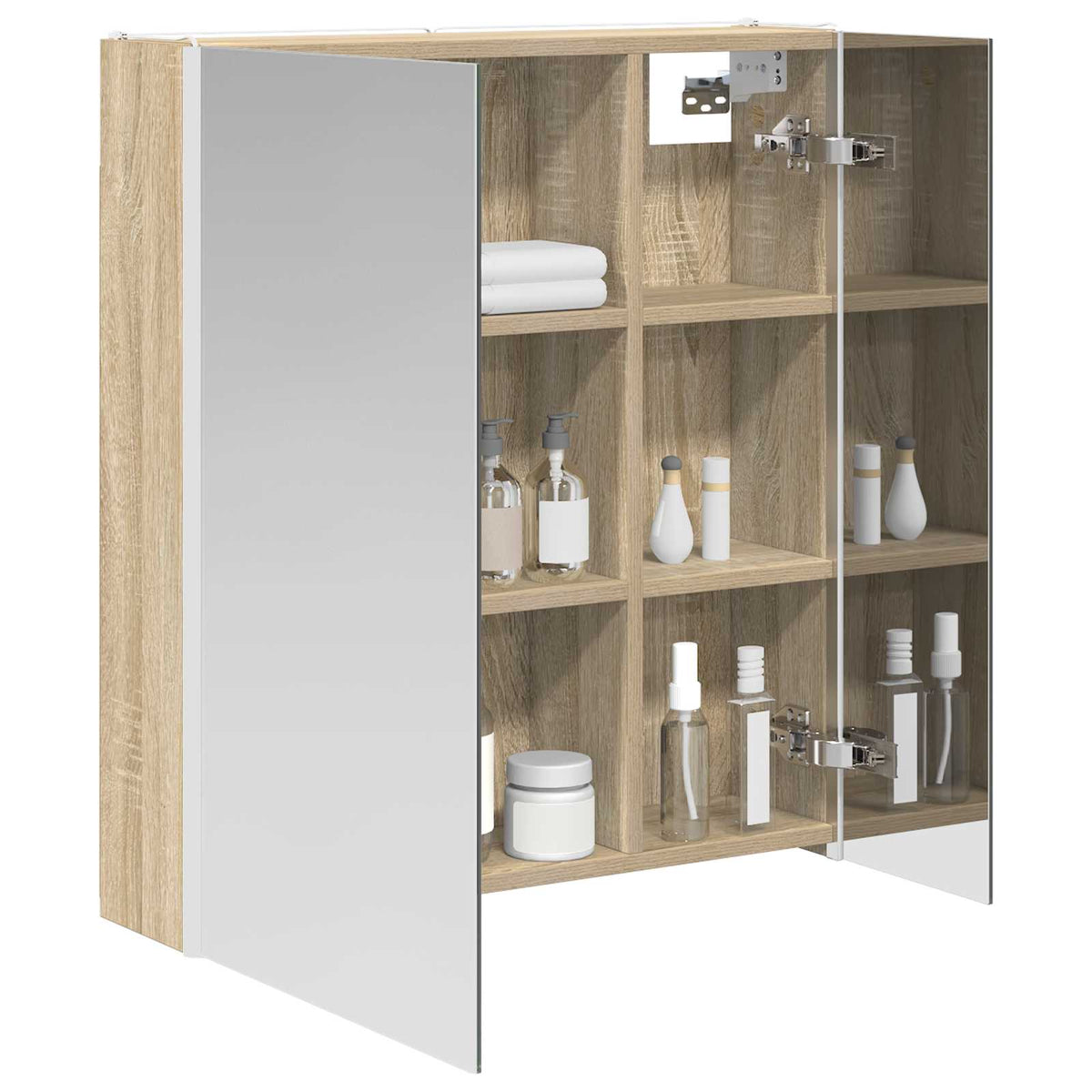 Badeværelsesspejlskab Sonoma eg 63,5 x 15,5 x 70 cm