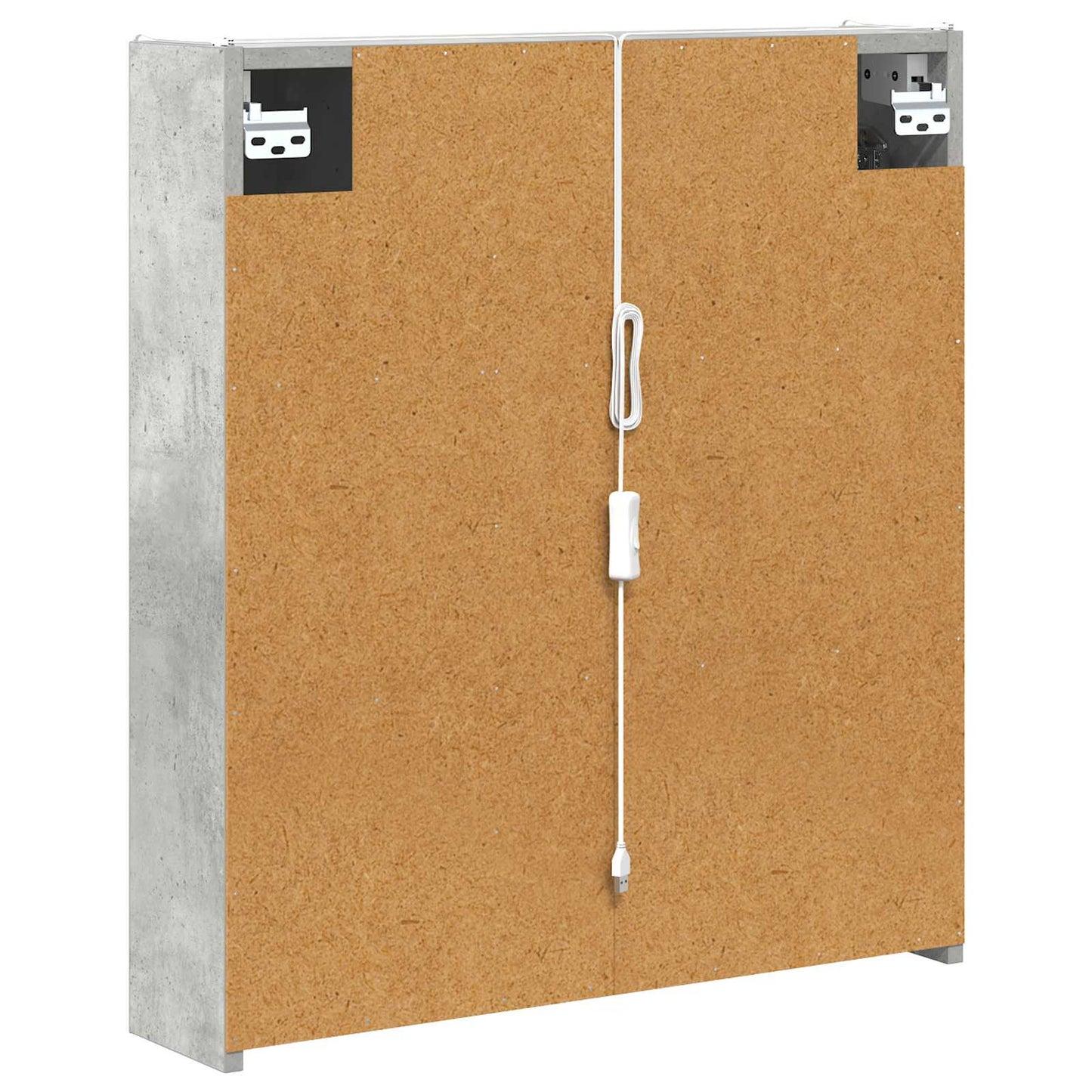 Badeværelsesspejlskab Beton Grå 63,5 x 15,5 x 70 cm
