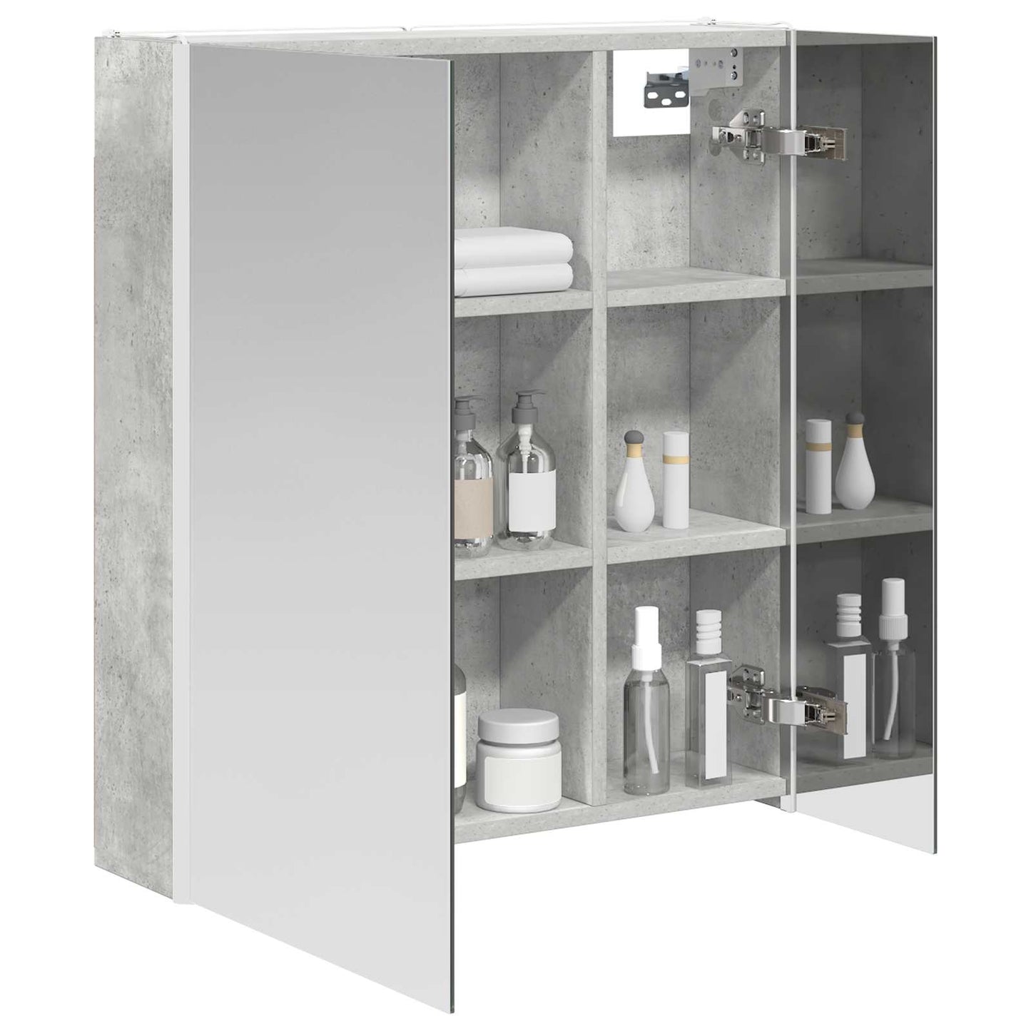 Badeværelsesspejlskab Beton Grå 63,5 x 15,5 x 70 cm