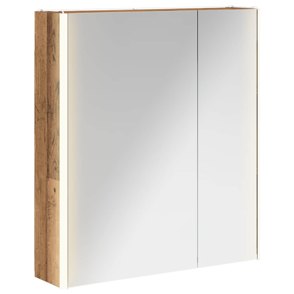Badeværelsesspejlskab Gammelt træ 63,5 x 15,5 x 70 cm