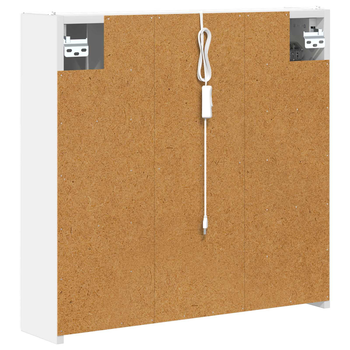 Badeværelsesspejlskab Hvid 63,5 x 15,5 x 60,5 cm