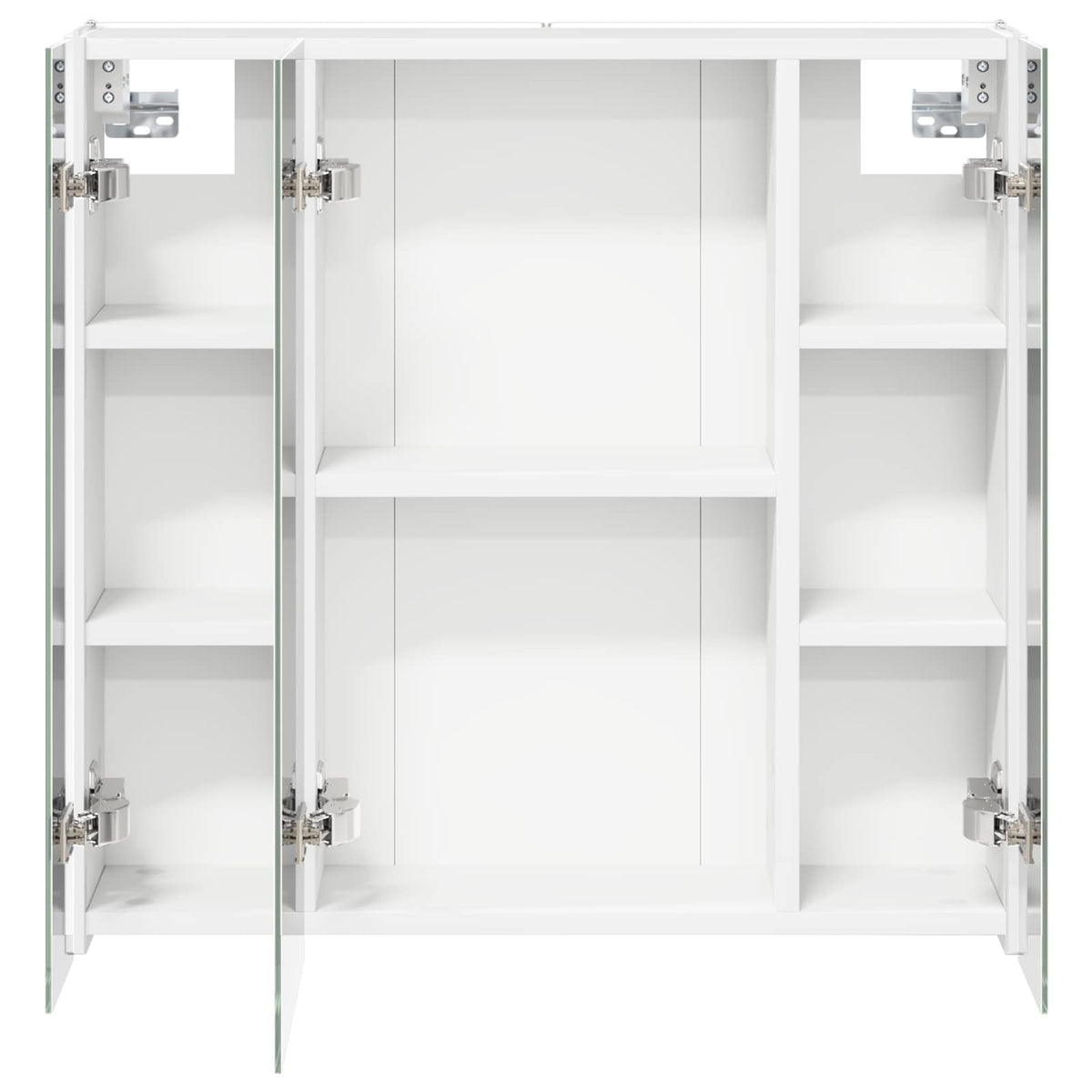 Badeværelsesspejlskab Hvid 63,5 x 15,5 x 60,5 cm