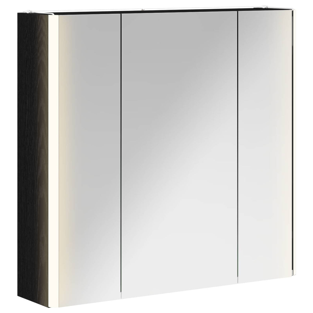 Badeværelsesspejlskab Sort eg 63,5 x 15,5 x 60,5 cm