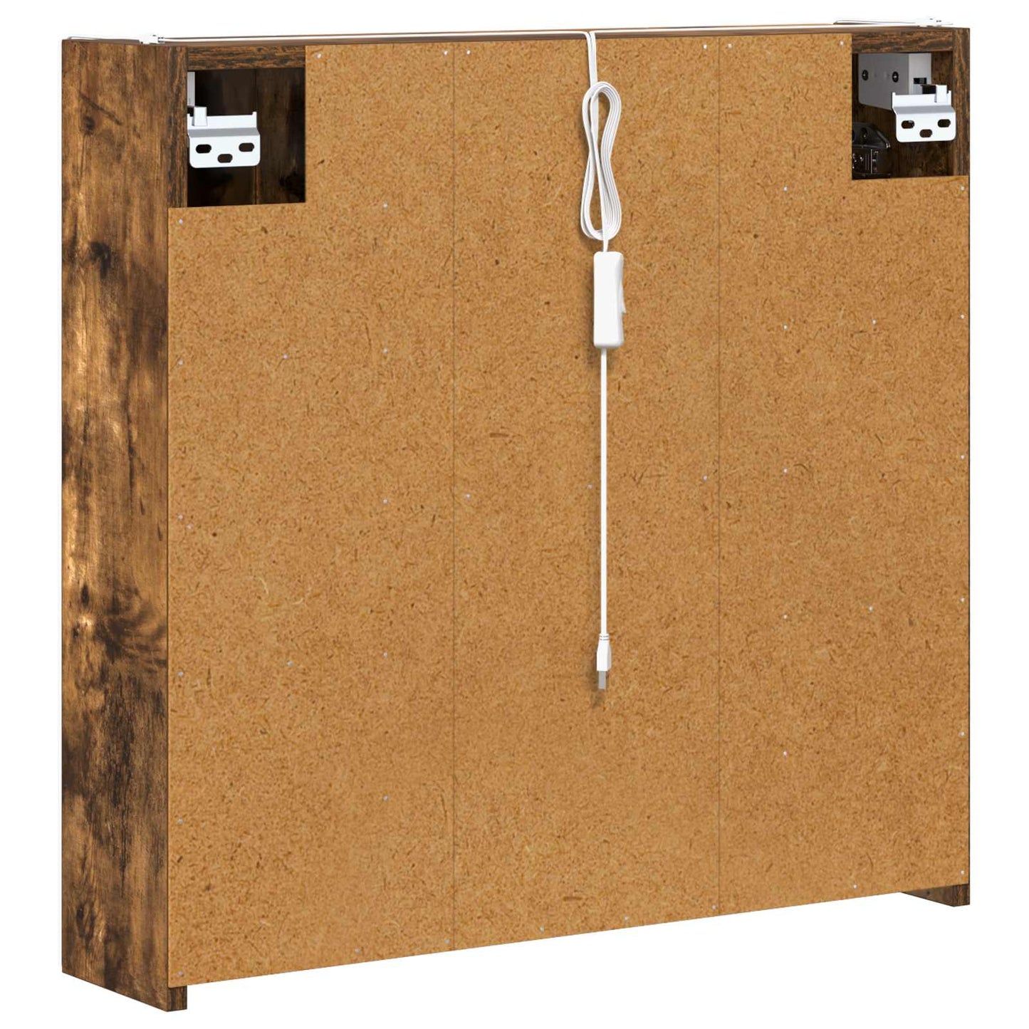 Badeværelsesspejlskab Røget eg 63,5 x 15,5 x 60,5 cm
