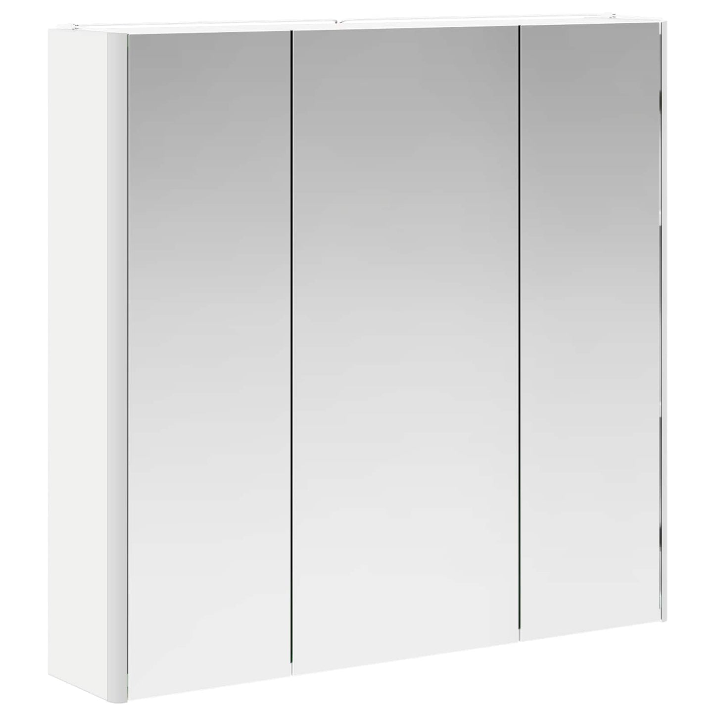 Badeværelsesspejlskab Hvid 73.5 x 15.5 x 70 cm Konstrueret træ