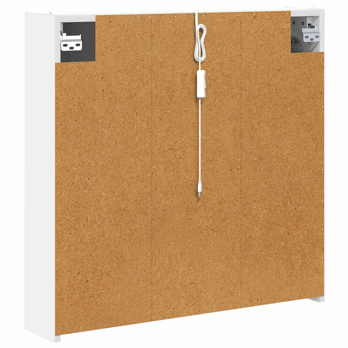 Badeværelsesspejlskab Hvid 73.5 x 15.5 x 70 cm Konstrueret træ