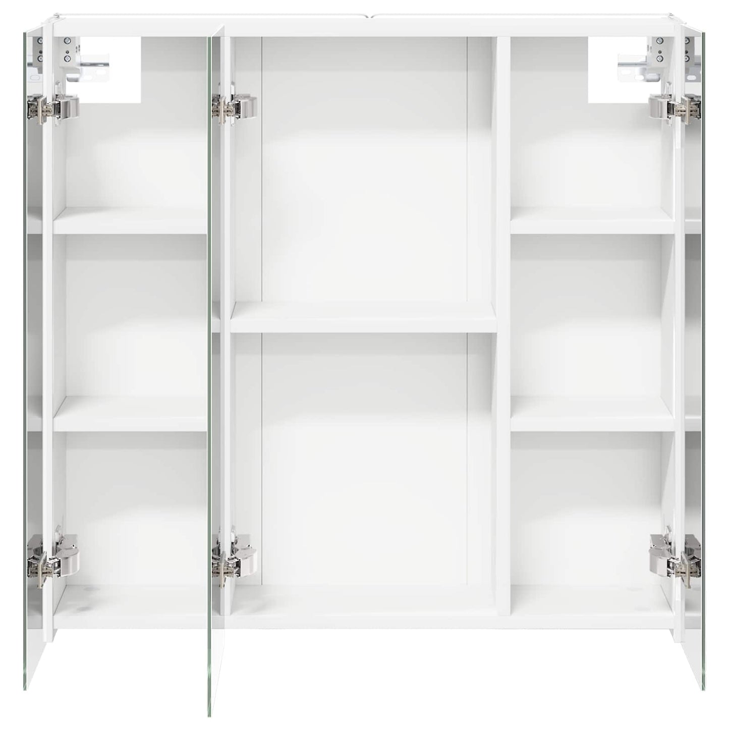 Badeværelsesspejlskab Hvid 73.5 x 15.5 x 70 cm Konstrueret træ