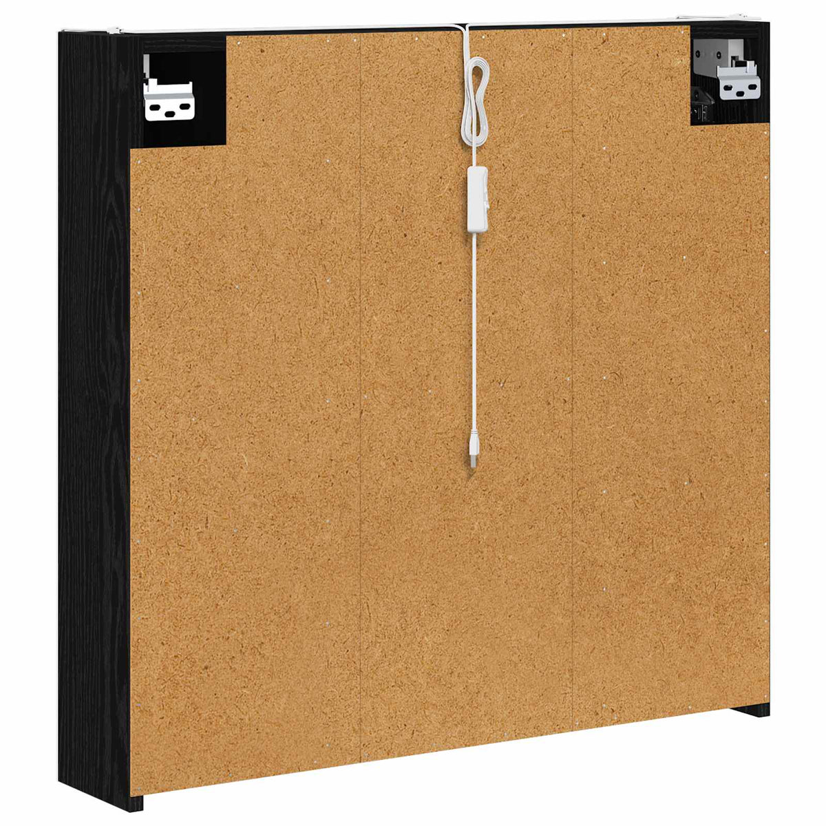 Badeværelsesspejlskab Sort eg 73.5 x 15.5 x 70 cm